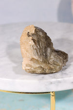 Natural Elestial Smokey Quartz Point With Calcite 6cm Points Tali & Loz Crystals