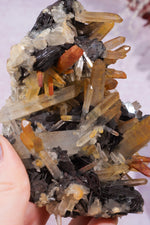 Natural Hematite Roses With Iron & Hematite Stained Quartz Specimen Specimen Tali & Loz Crystals