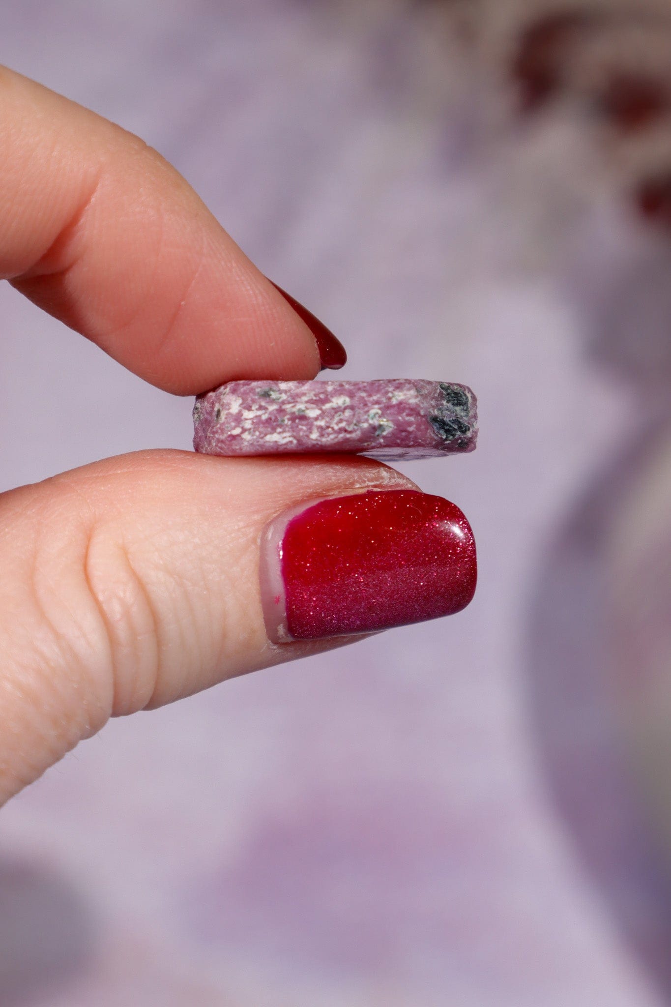 Natural Hexagonal Rough Ruby 2cm Rough Crystals Tali & Loz Crystals