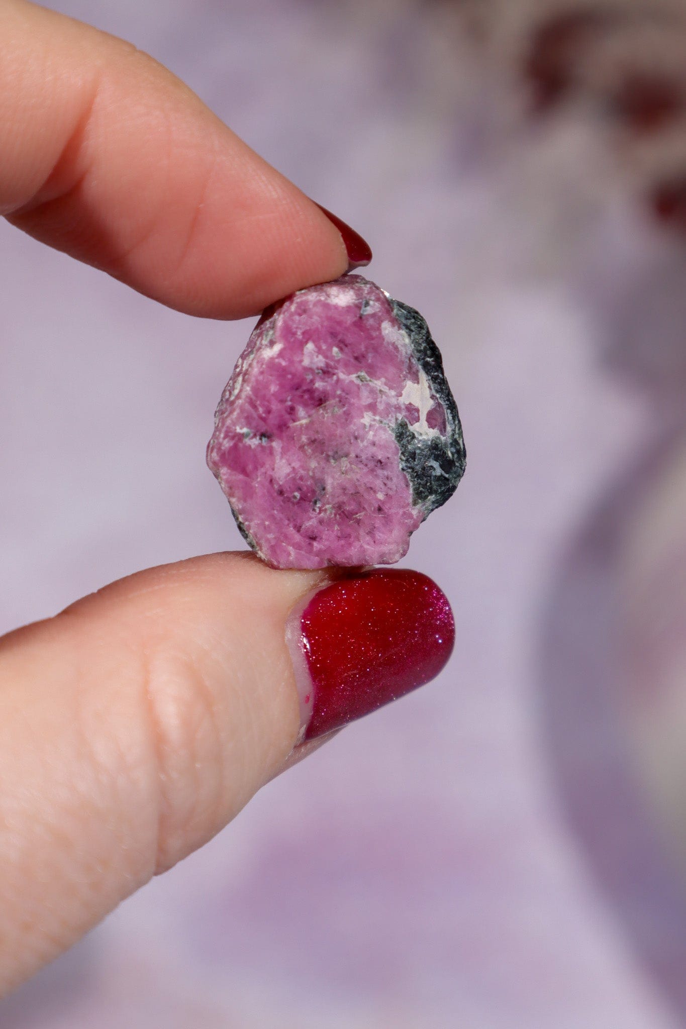 Natural Hexagonal Rough Ruby 2cm Rough Crystals Tali & Loz Crystals