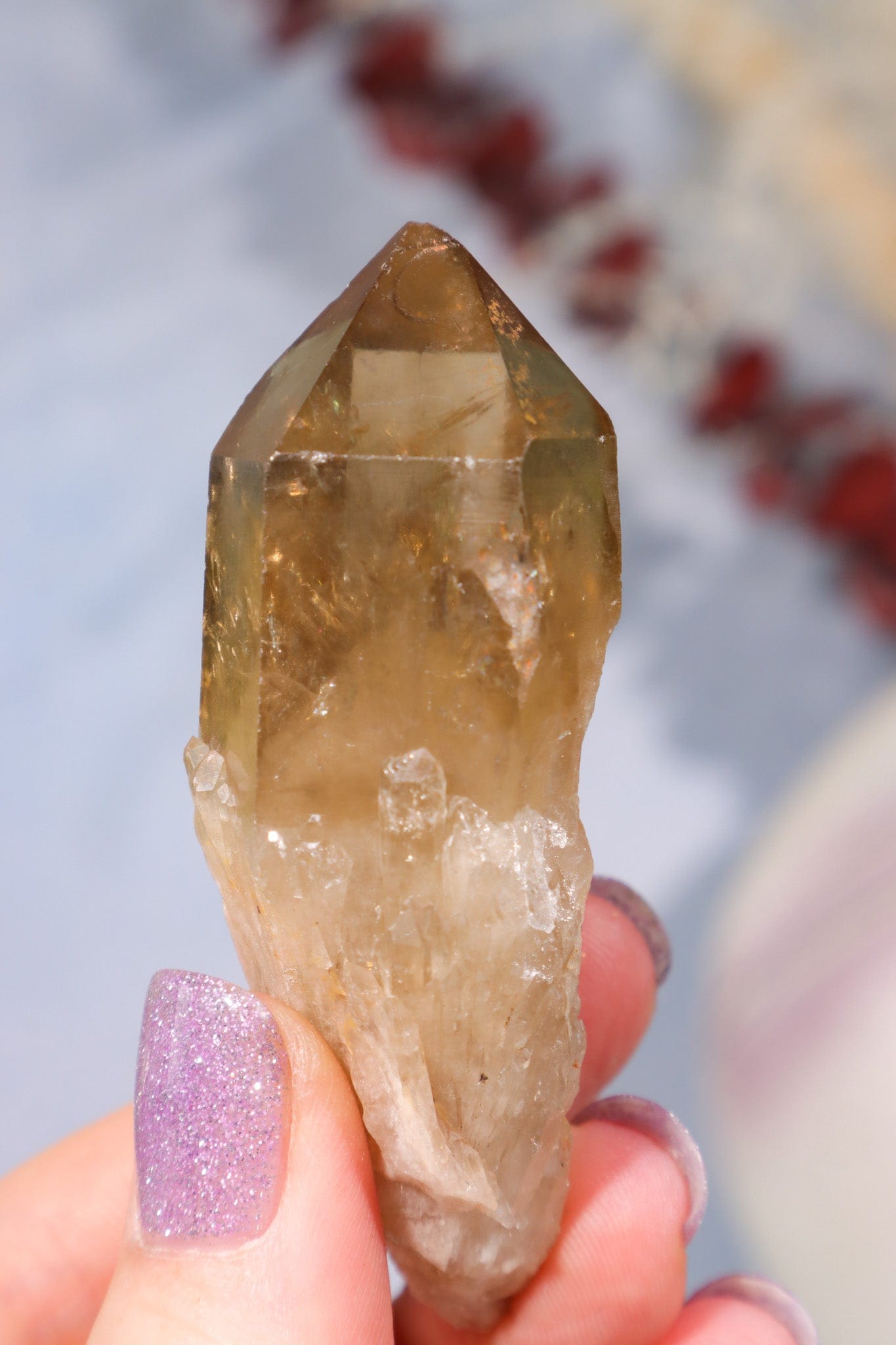 Natural Kundalini Citrine Point 6.5cm Specimen Tali & Loz Crystals