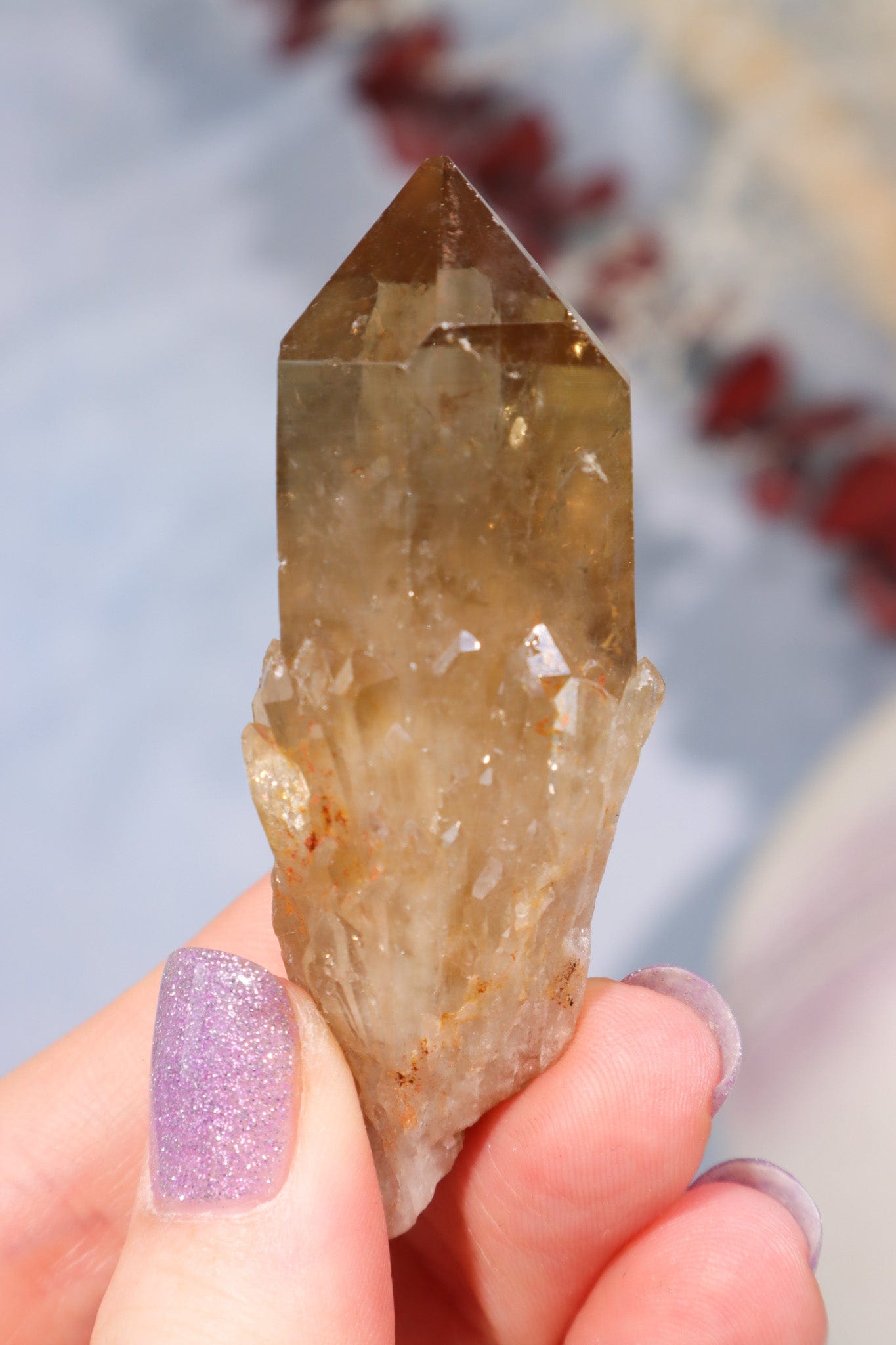 Natural Kundalini Citrine Point 6.5cm Specimen Tali & Loz Crystals
