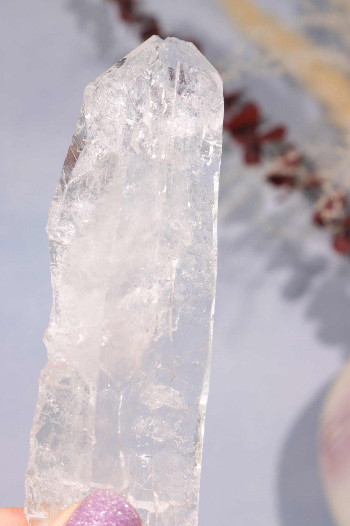 Natural Rough Clear Quartz Flat Point 11cm Points Tali & Loz Crystals