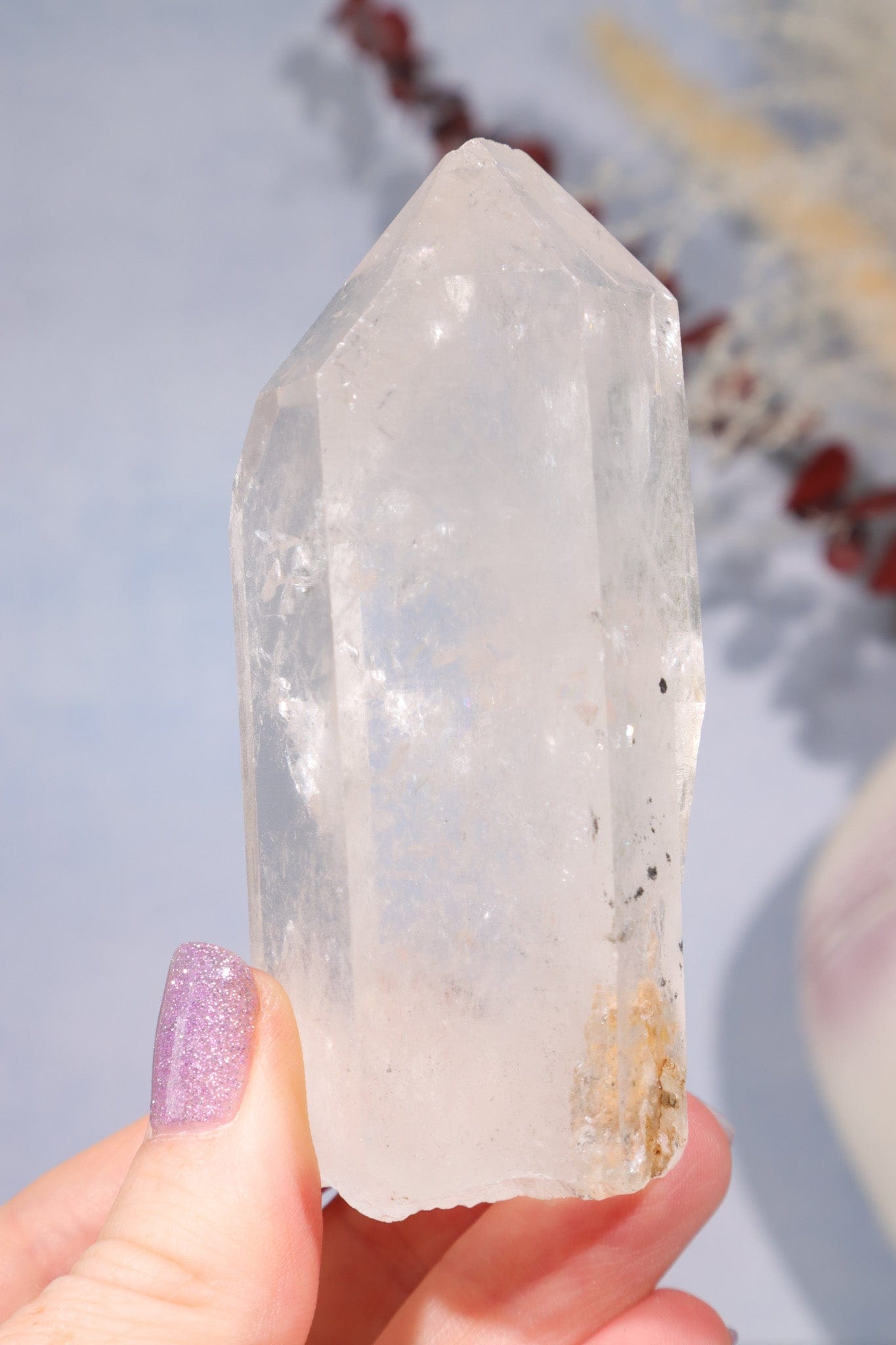 Natural Rough Clear Quartz Point 8.7cm Points Tali & Loz Crystals
