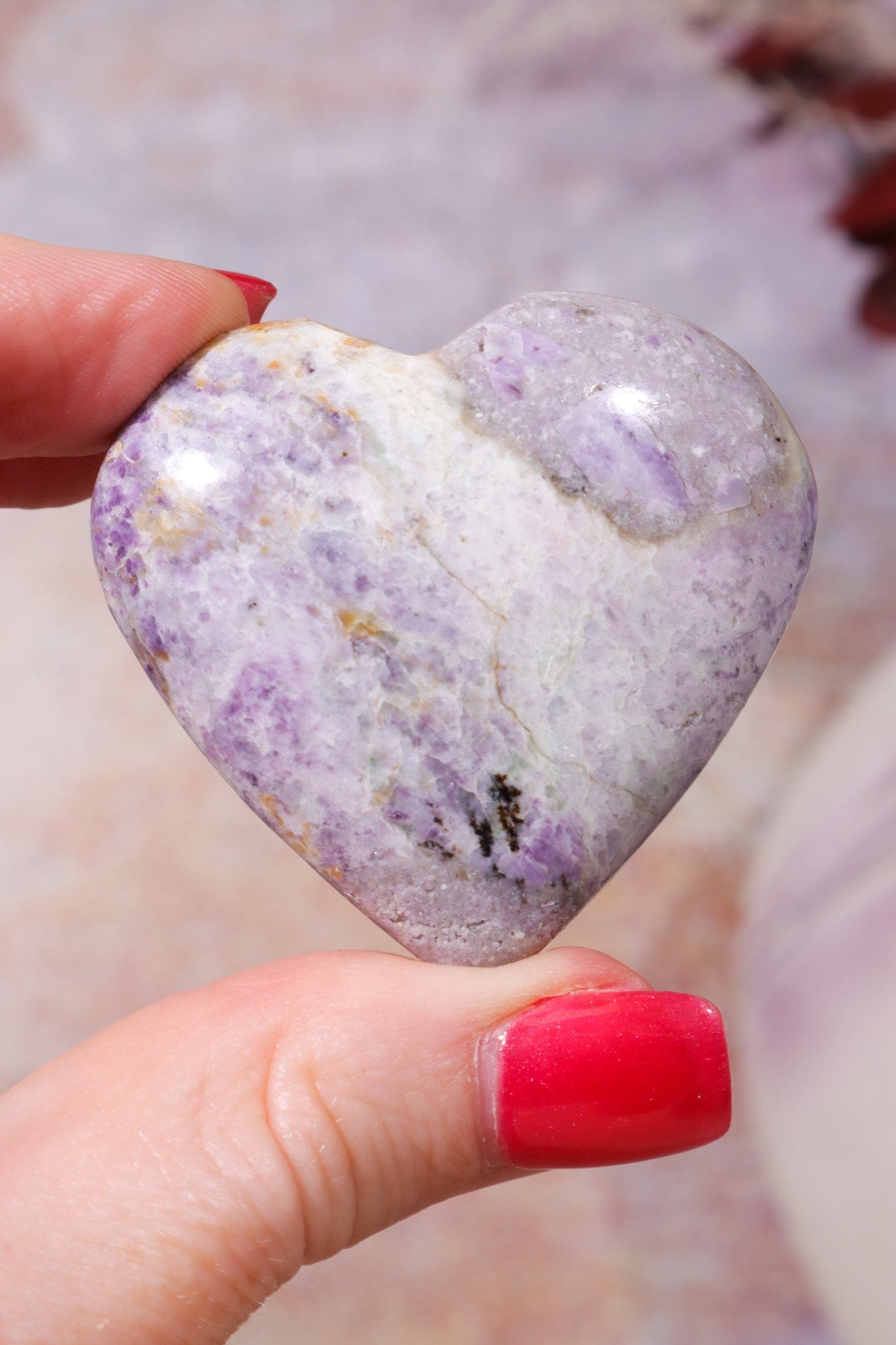 Natural Tiffany Stone Heart, Sold As Seen Hearts Tali & Loz Crystals