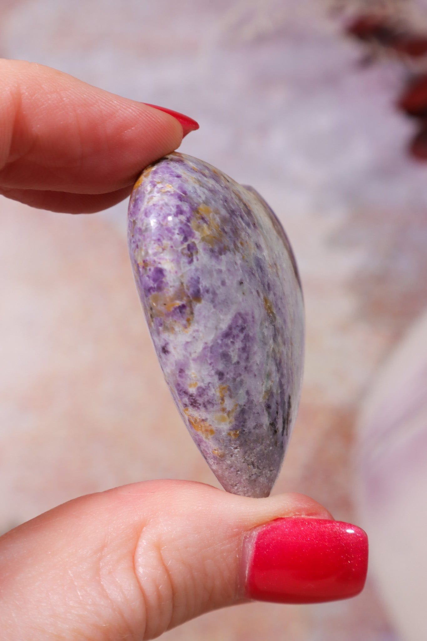 Natural Tiffany Stone Heart, Sold As Seen Hearts Tali & Loz Crystals