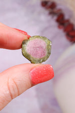 Natural Watermelon Tourmaline Slice 3.42gr | Brazil Slices Tali & Loz Crystals