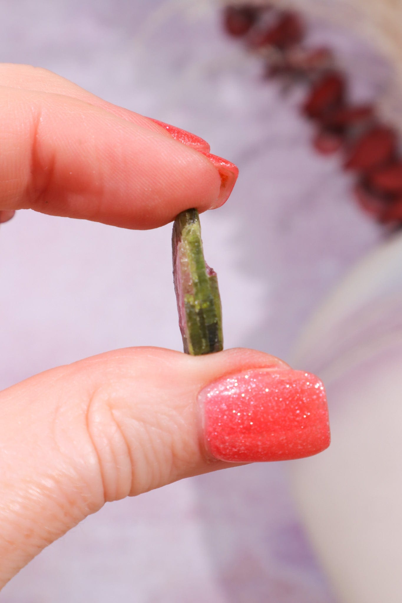 Natural Watermelon Tourmaline Slice 3.42gr | Brazil Slices Tali & Loz Crystals