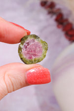 Natural Watermelon Tourmaline Slice 3.42gr | Brazil Slices Tali & Loz Crystals