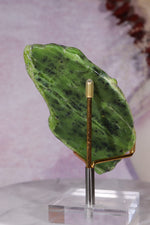 Nephrite Jade Slice | 103g | British Columbia, Canada Mineral Specimen Tali & Loz Crystals