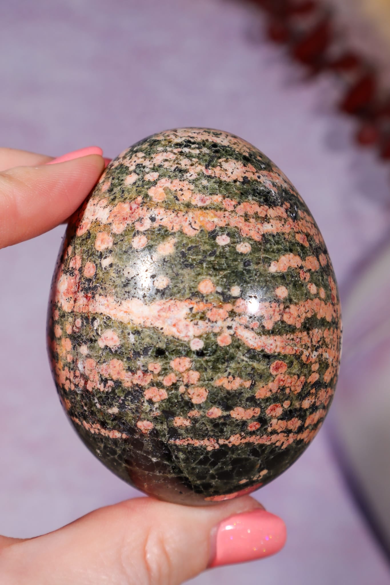 Ocean Jasper Egg 6.5cm, Madagascar Eggs Tali & Loz Crystals