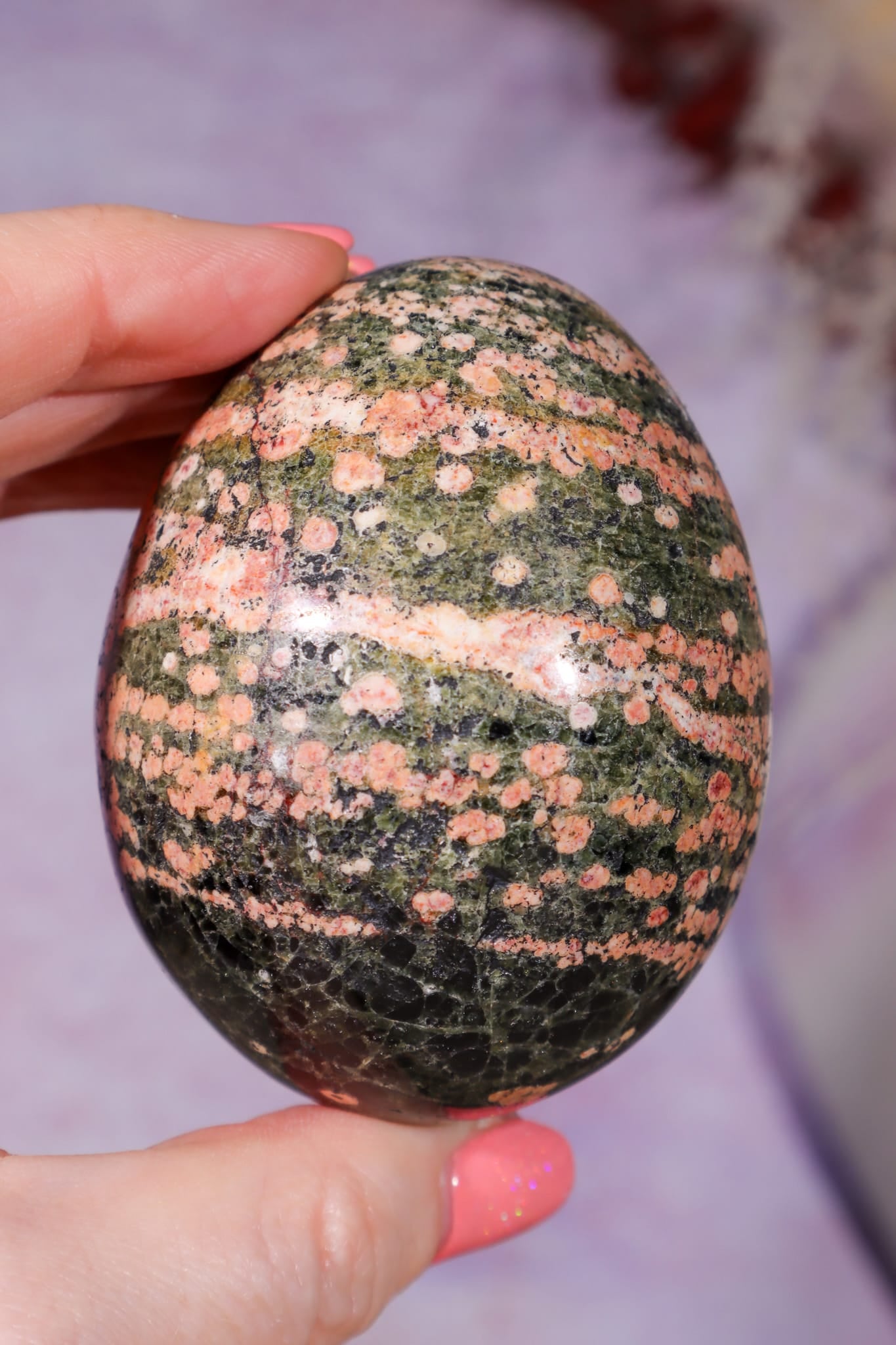 Ocean Jasper Egg 6.5cm, Madagascar Eggs Tali & Loz Crystals