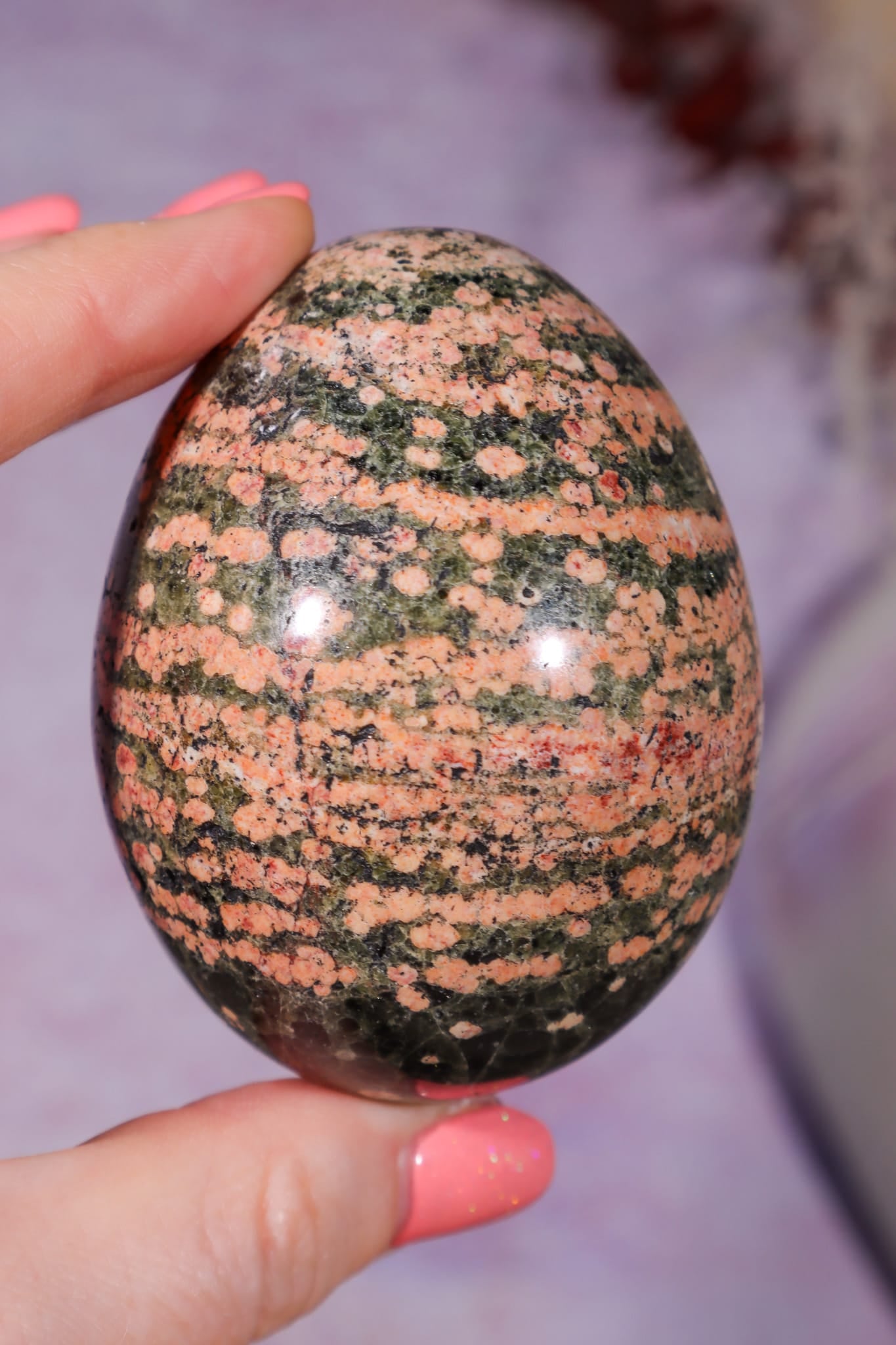 Ocean Jasper Egg 6.5cm, Madagascar Eggs Tali & Loz Crystals
