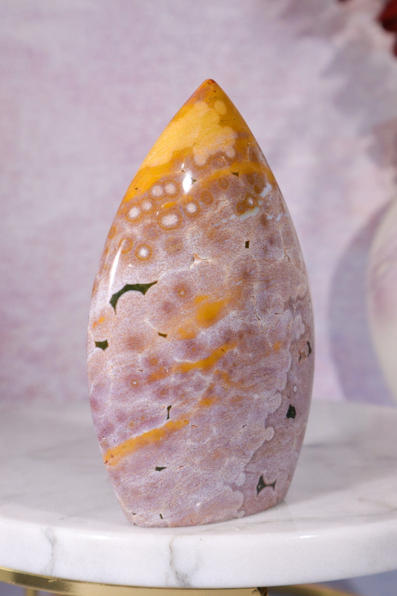 Ocean Jasper Flame 9.5cm, Sold as Seen Flames Tali & Loz Crystals