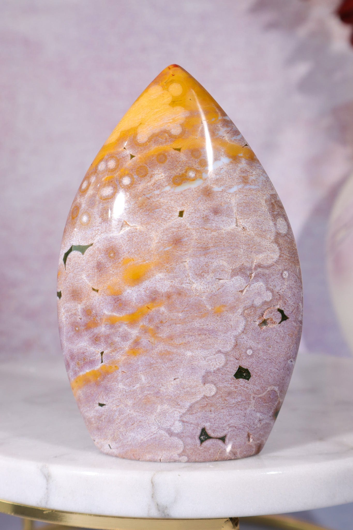 Ocean Jasper Flame 9.5cm, Sold as Seen Flames Tali & Loz Crystals
