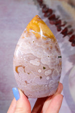 Ocean Jasper Flame 9.5cm, Sold as Seen Flames Tali & Loz Crystals