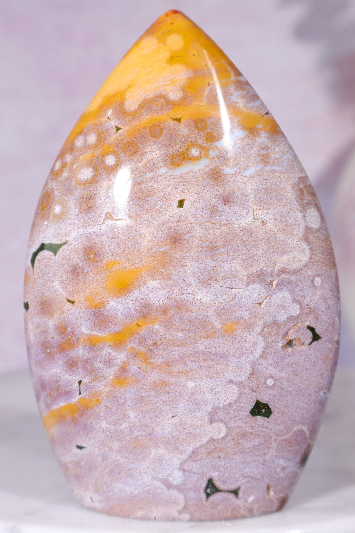 Ocean Jasper Flame 9.5cm, Sold as Seen Flames Tali & Loz Crystals