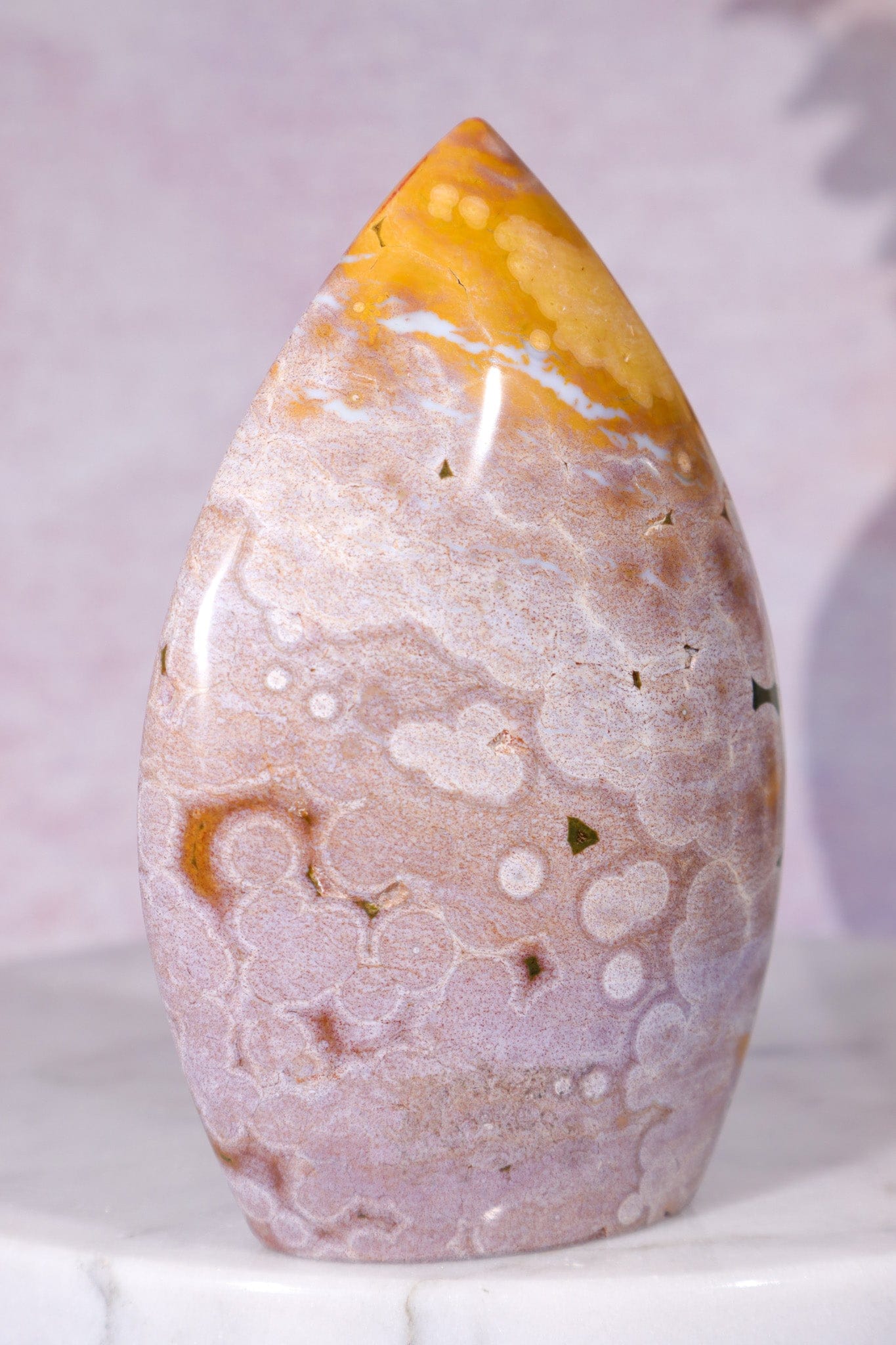 Ocean Jasper Flame 9.5cm, Sold as Seen Flames Tali & Loz Crystals