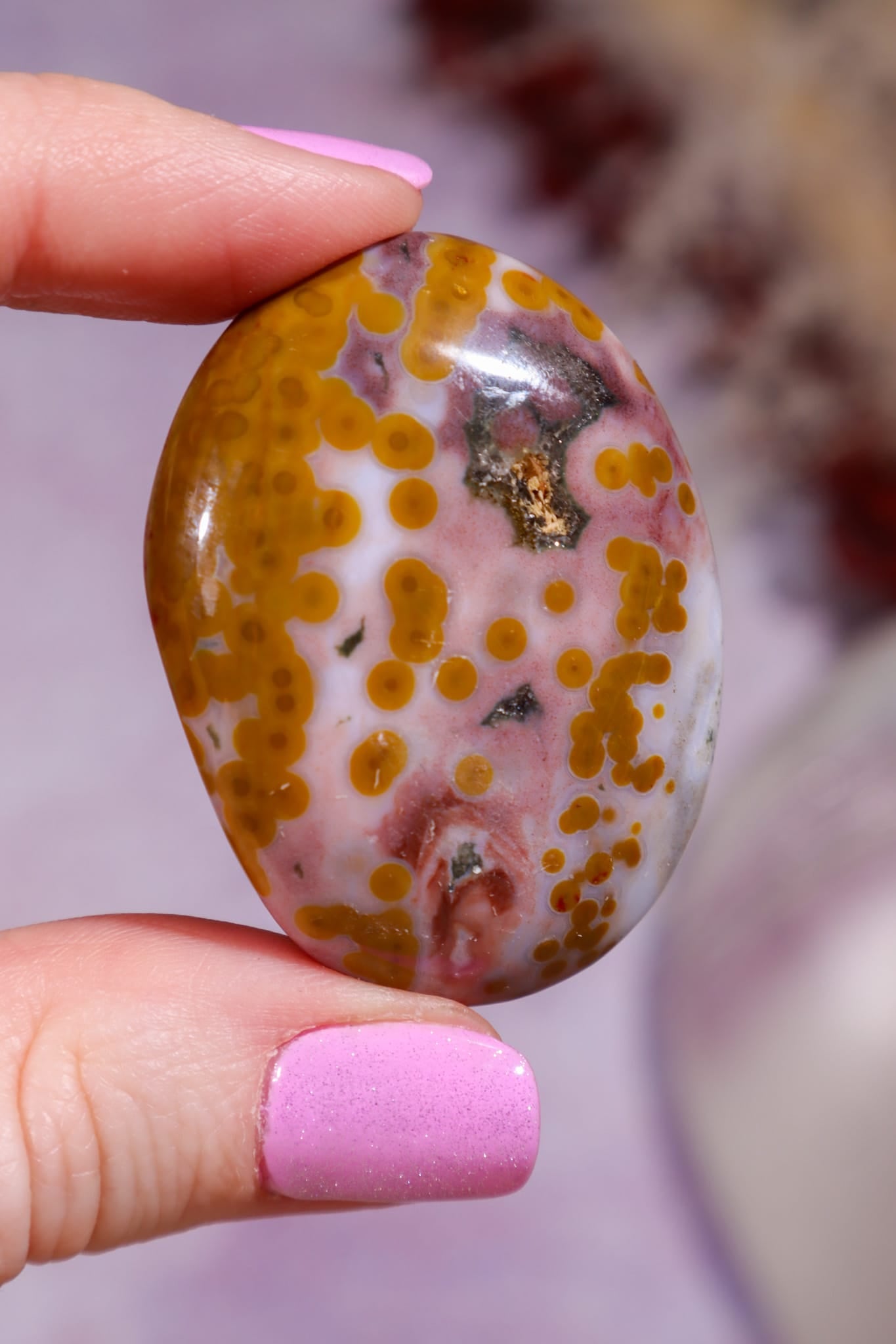 Ocean Jasper Palmstone | 4.2cm | Madagascar Palmstones Tali & Loz Crystals