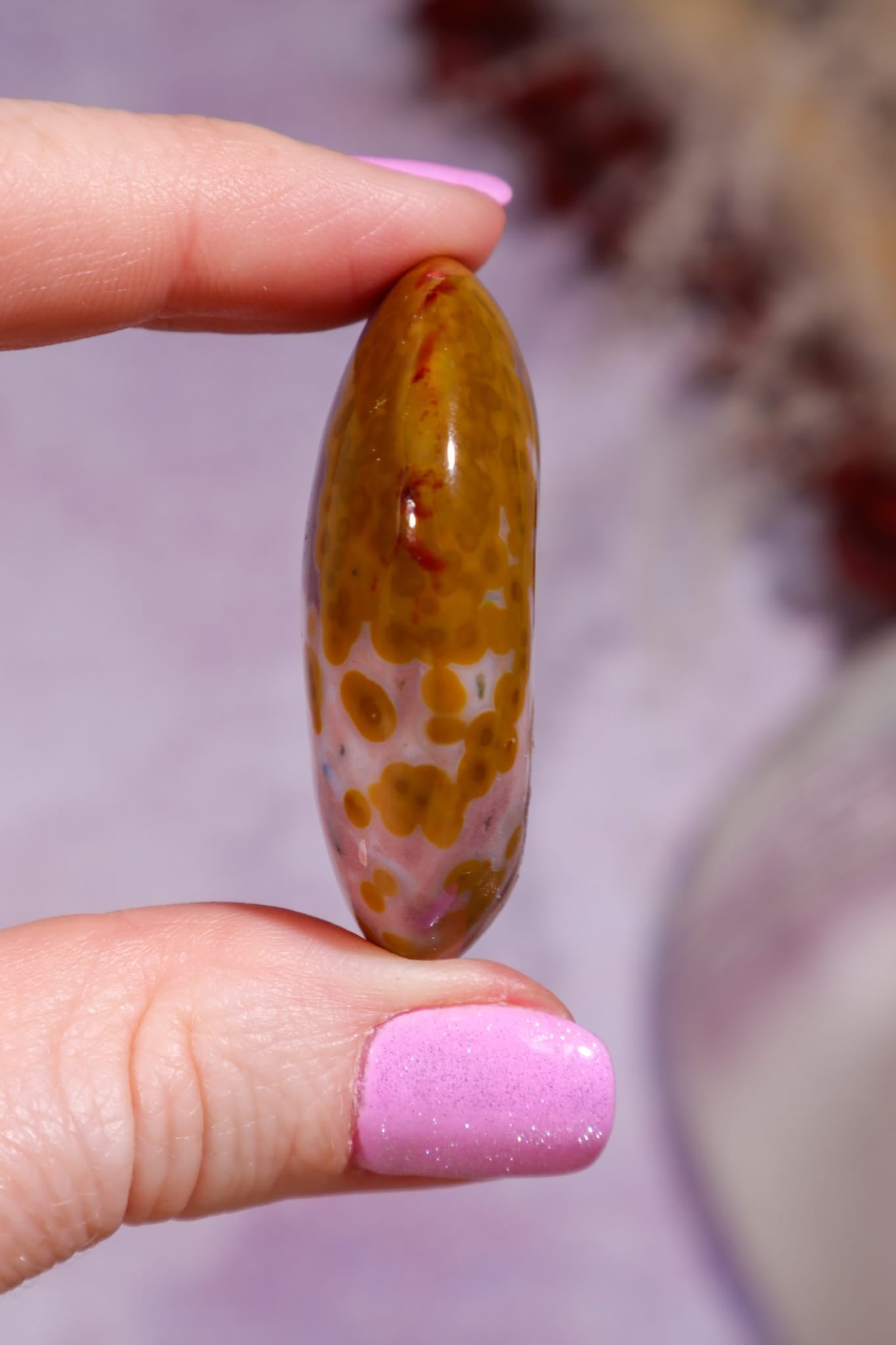 Ocean Jasper Palmstone | 4.2cm | Madagascar Palmstones Tali & Loz Crystals