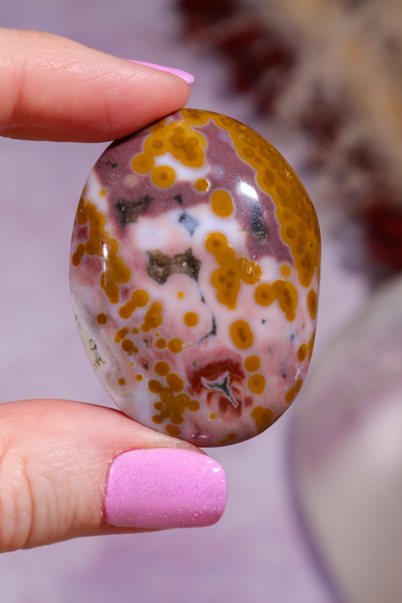 Ocean Jasper Palmstone | 4.2cm | Madagascar Palmstones Tali & Loz Crystals