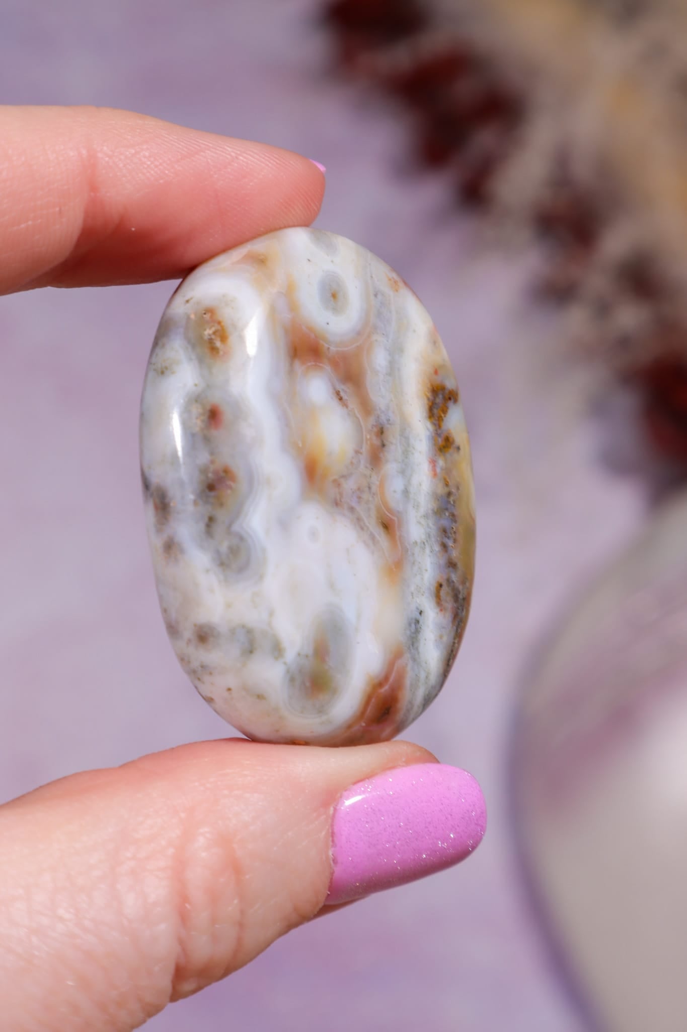 Ocean Jasper Palmstone | 4.3cm | Madagascar Palmstones Tali & Loz Crystals