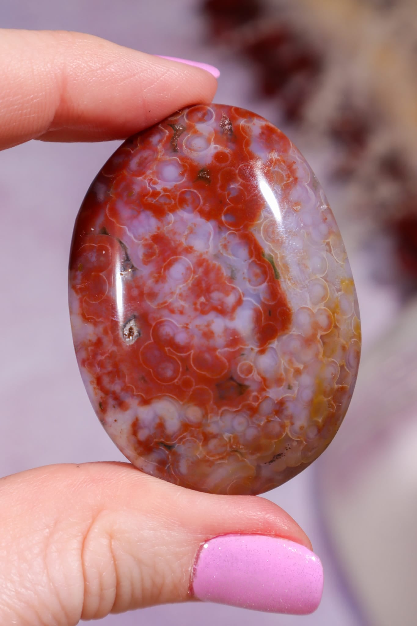 Ocean Jasper Palmstone | 4.7cm | Madagascar Palmstones Tali & Loz Crystals