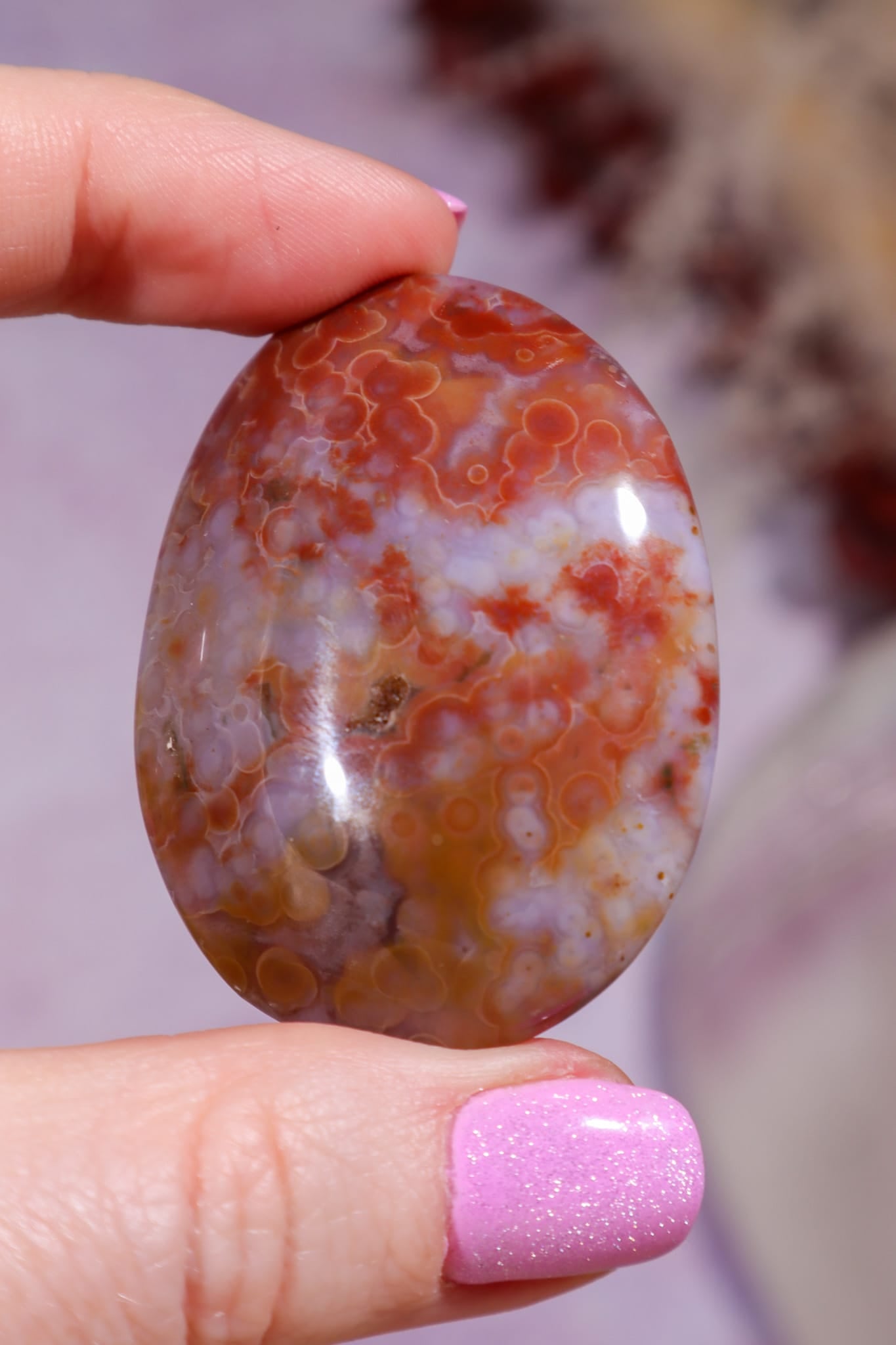 Ocean Jasper Palmstone | 4.7cm | Madagascar Palmstones Tali & Loz Crystals