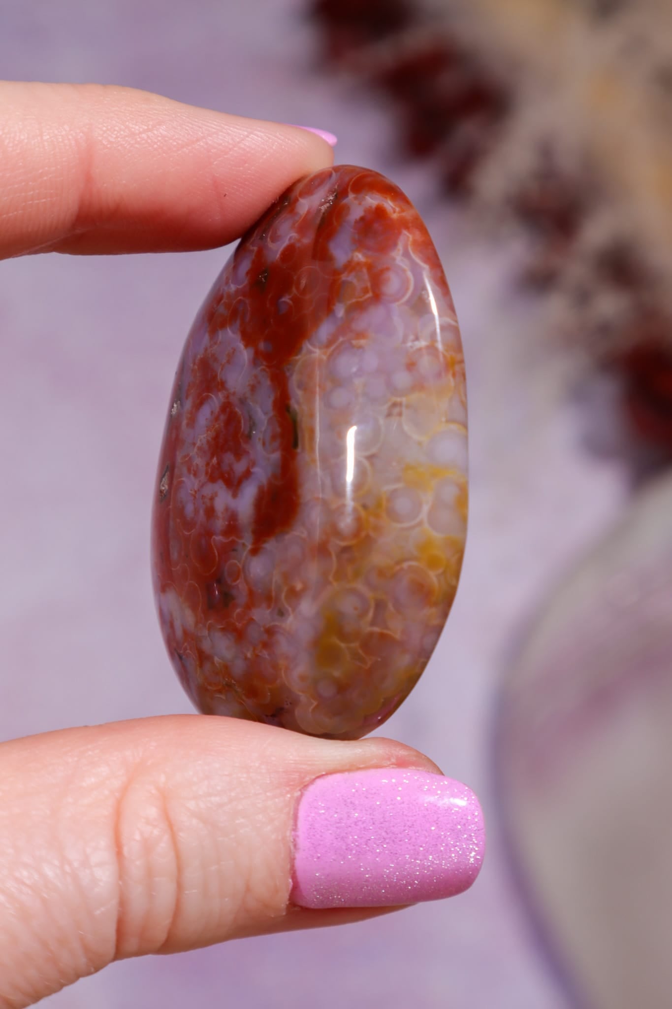 Ocean Jasper Palmstone | 4.7cm | Madagascar Palmstones Tali & Loz Crystals