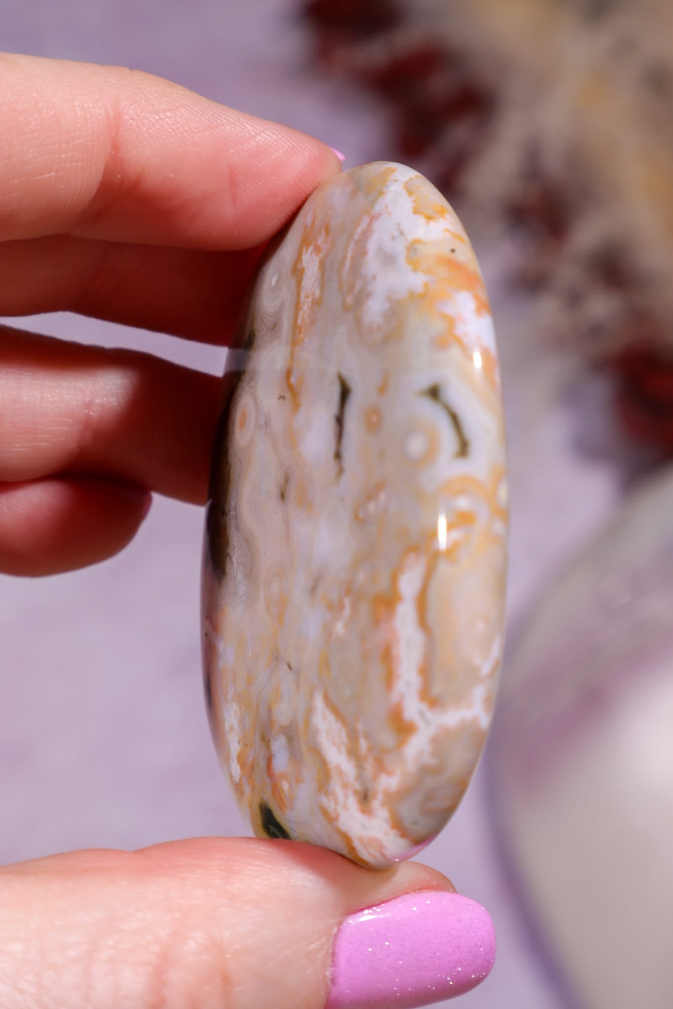 Ocean Jasper Palmstone | 5.2cm | Madagascar Palmstones Tali & Loz Crystals