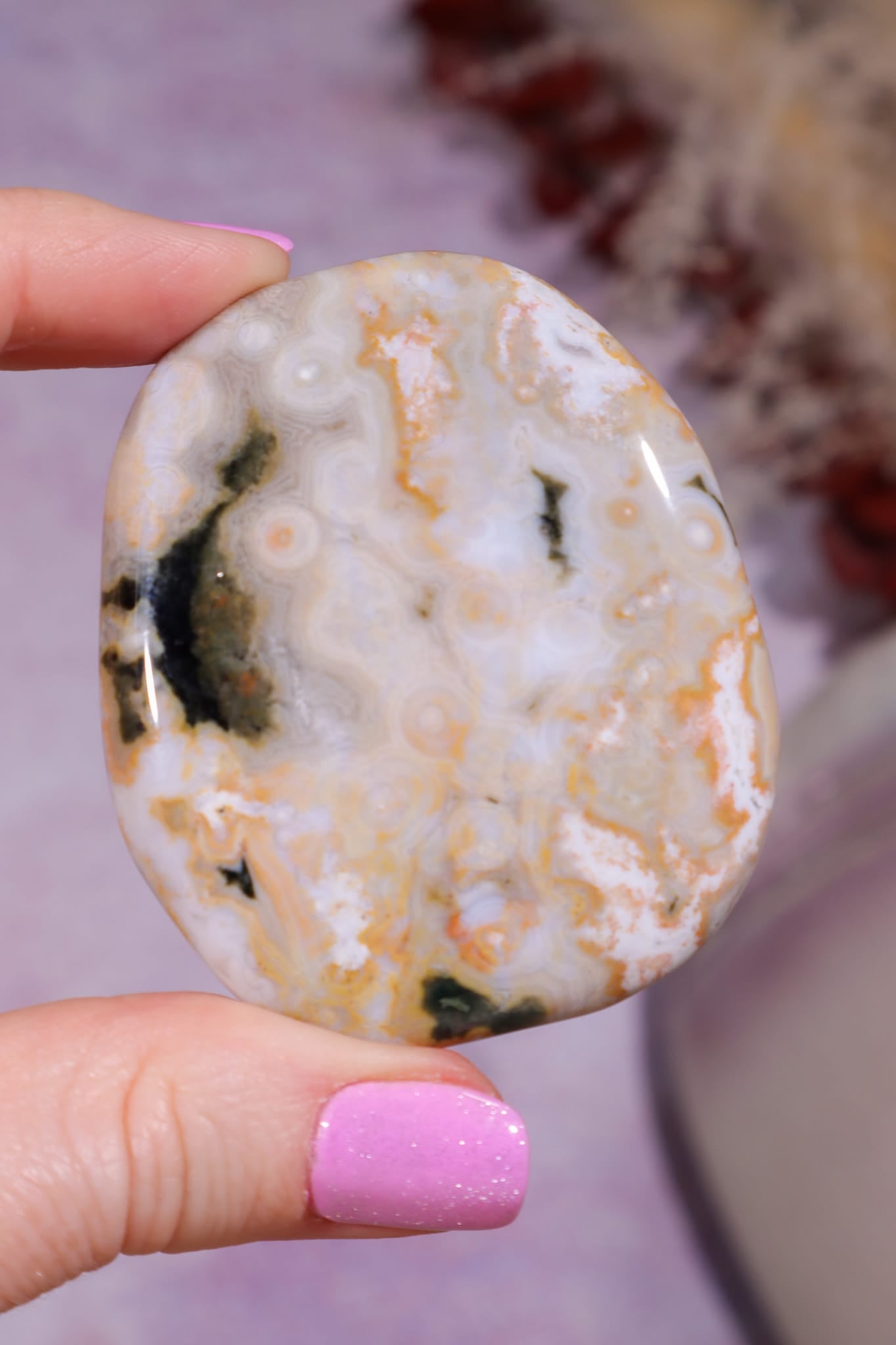 Ocean Jasper Palmstone | 5.2cm | Madagascar Palmstones Tali & Loz Crystals