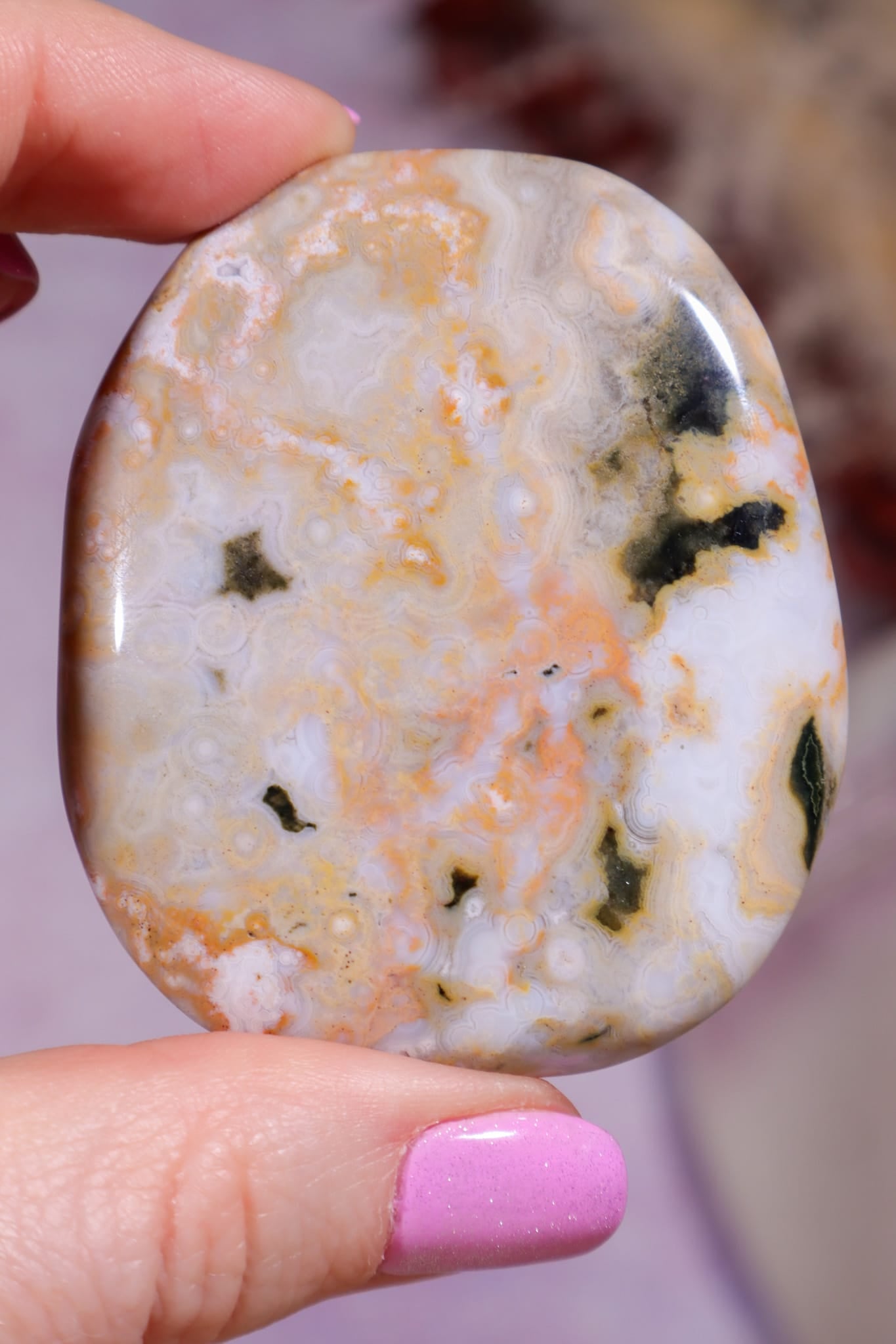 Ocean Jasper Palmstone | 5.2cm | Madagascar Palmstones Tali & Loz Crystals