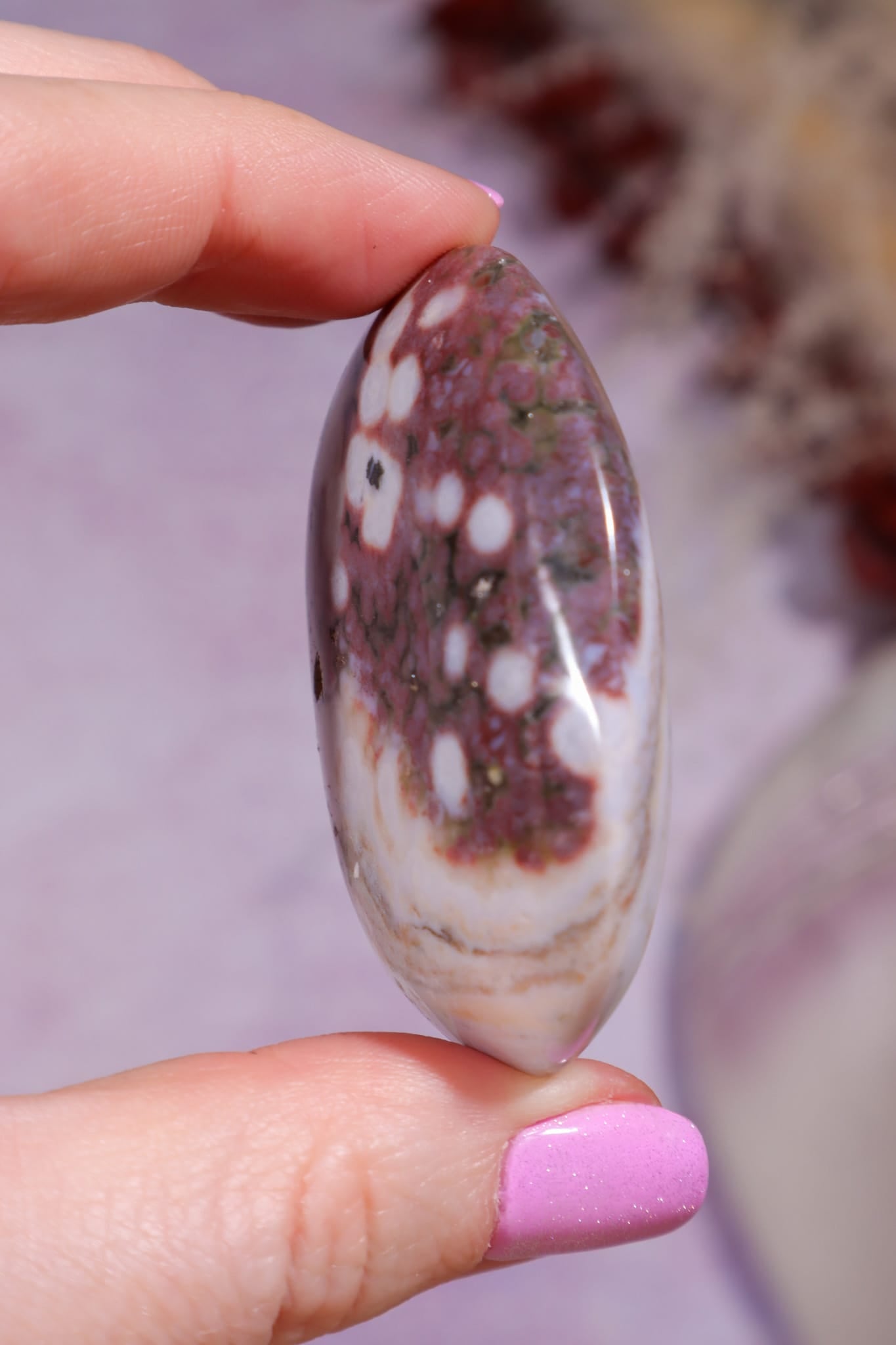 Ocean Jasper Palmstone | 5.4cm | Madagascar Palmstones Tali & Loz Crystals
