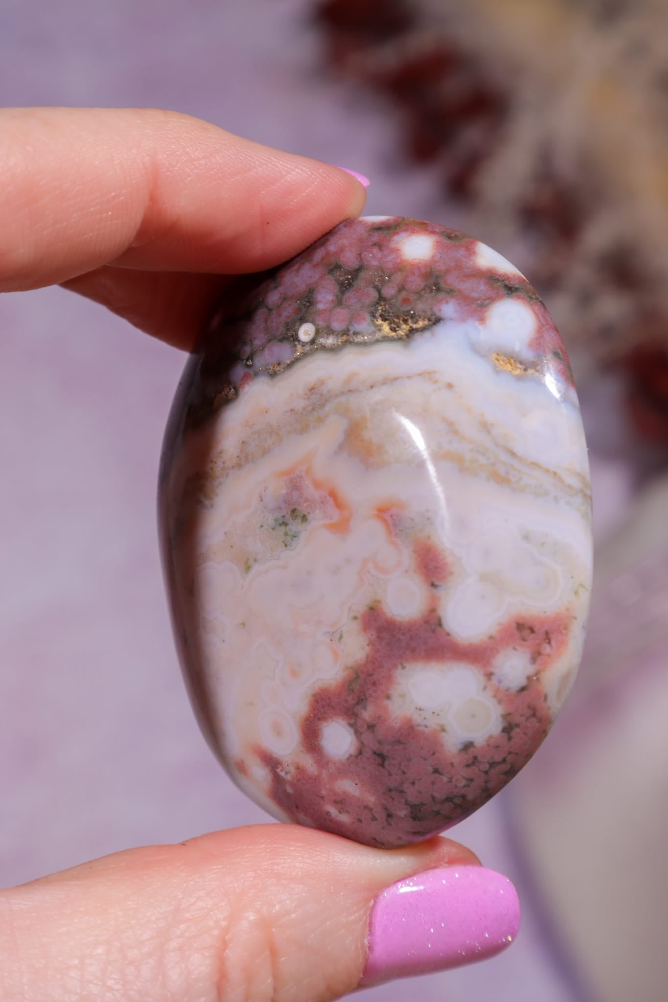 Ocean Jasper Palmstone | 5.4cm | Madagascar Palmstones Tali & Loz Crystals