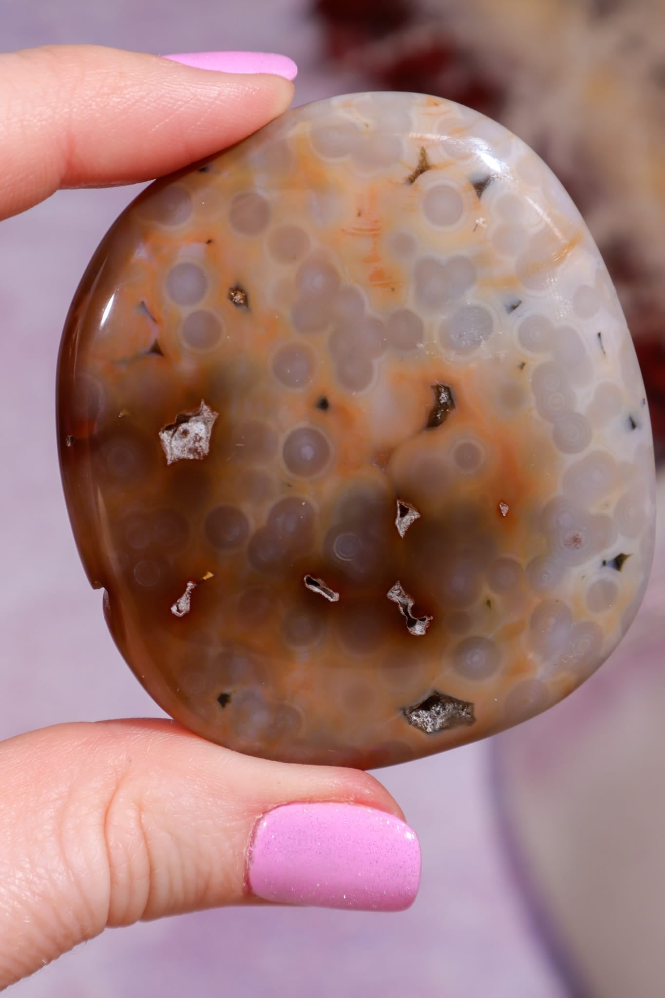 Ocean Jasper Palmstone | 5.8cm | Madagascar Palmstones Tali & Loz Crystals