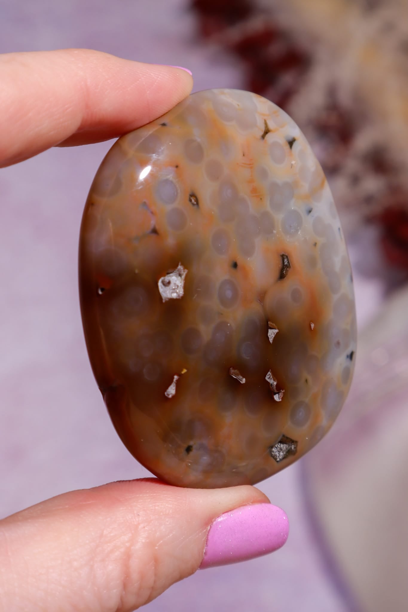 Ocean Jasper Palmstone | 5.8cm | Madagascar Palmstones Tali & Loz Crystals