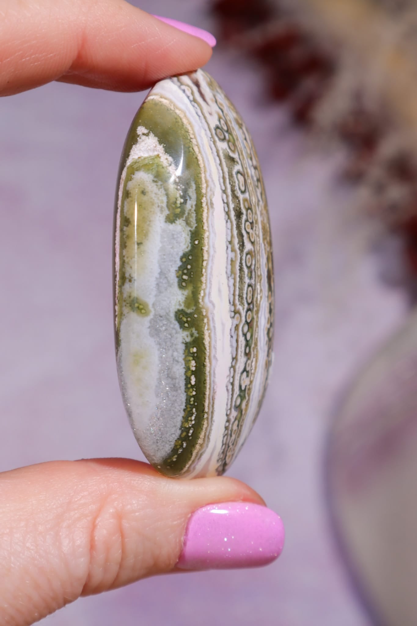 Ocean Jasper Palmstone | 5.8cm | Madagascar Palmstones Tali & Loz Crystals