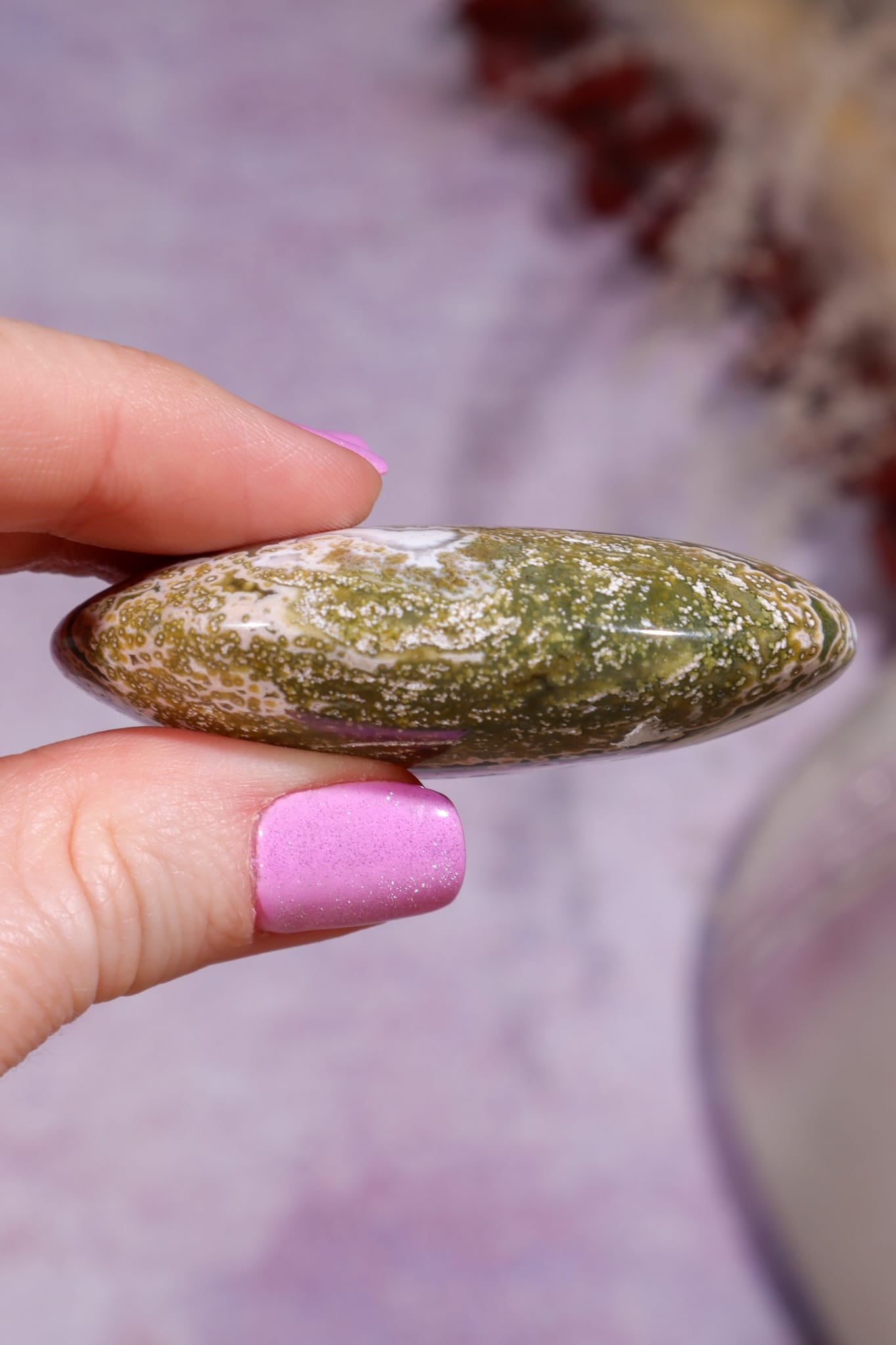 Ocean Jasper Palmstone | 5.8cm | Madagascar Palmstones Tali & Loz Crystals