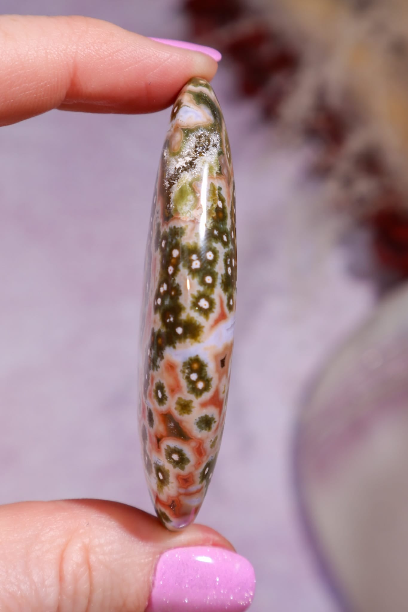 Ocean Jasper Palmstone | 6.2cm | Madagascar Palmstones Tali & Loz Crystals