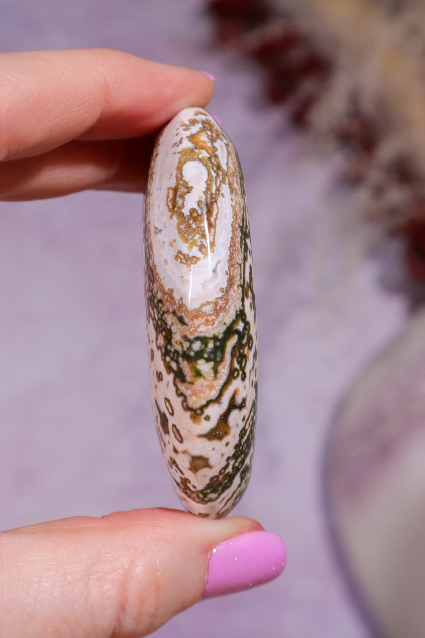 Ocean Jasper Palmstone | 6.2cm | Madagascar Palmstones Tali & Loz Crystals
