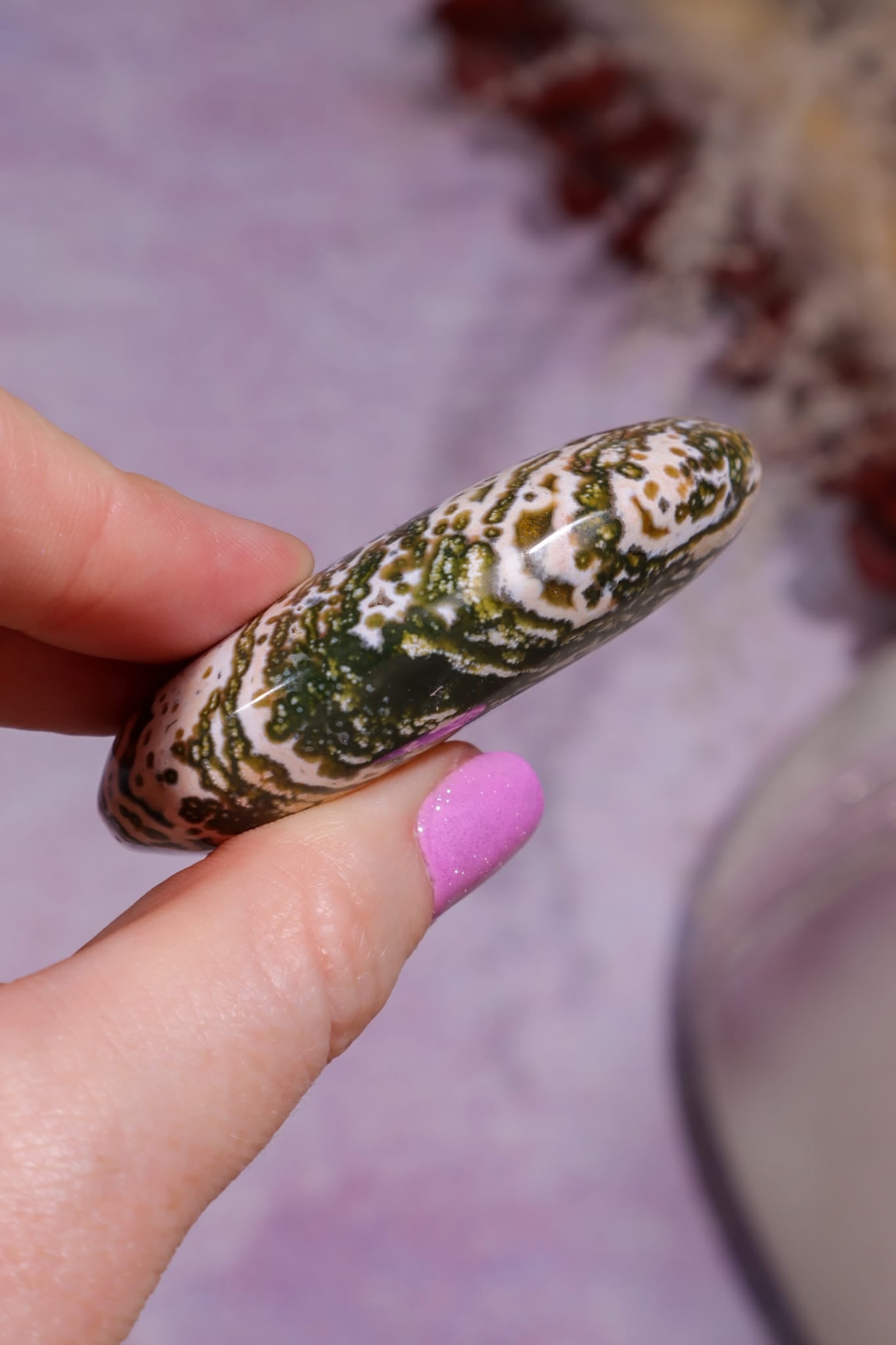 Ocean Jasper Palmstone | 6.2cm | Madagascar Palmstones Tali & Loz Crystals