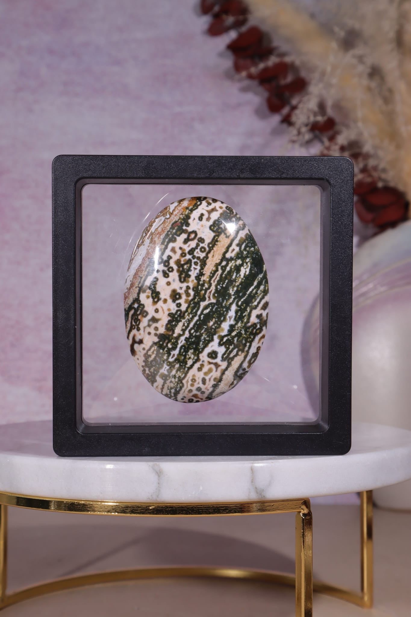 Ocean Jasper Palmstone | 6.2cm | Madagascar Palmstones Tali & Loz Crystals