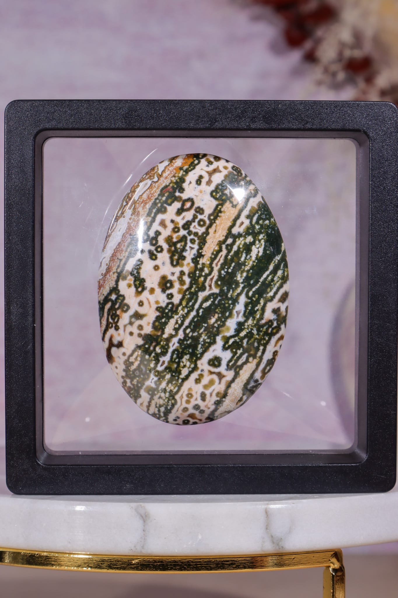 Ocean Jasper Palmstone | 6.2cm | Madagascar Palmstones Tali & Loz Crystals