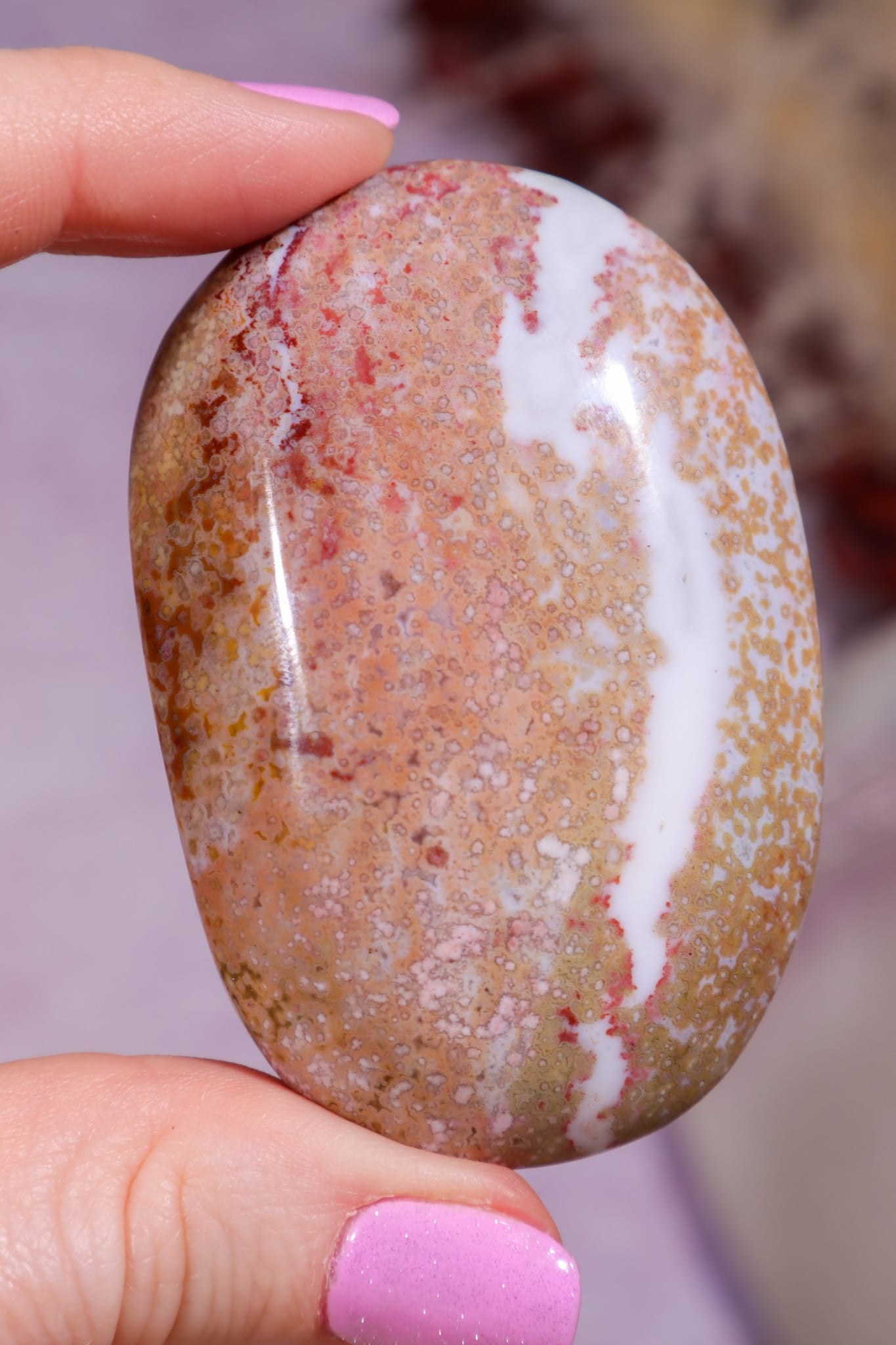 Ocean Jasper Palmstone | 6.3cm | Madagascar Palmstones Tali & Loz Crystals