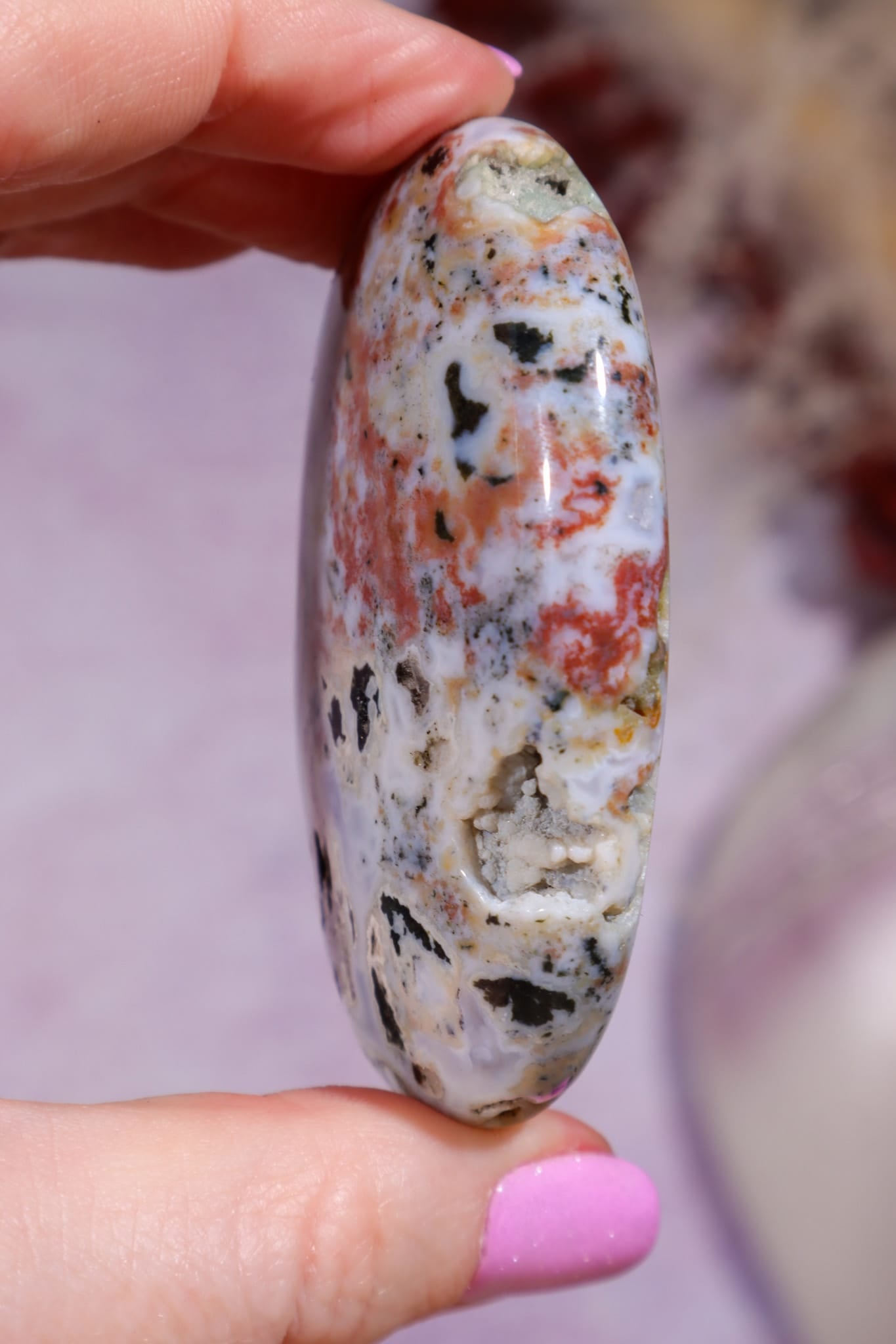 Ocean Jasper Palmstone | 6.7cm | Madagascar Palmstones Tali & Loz Crystals