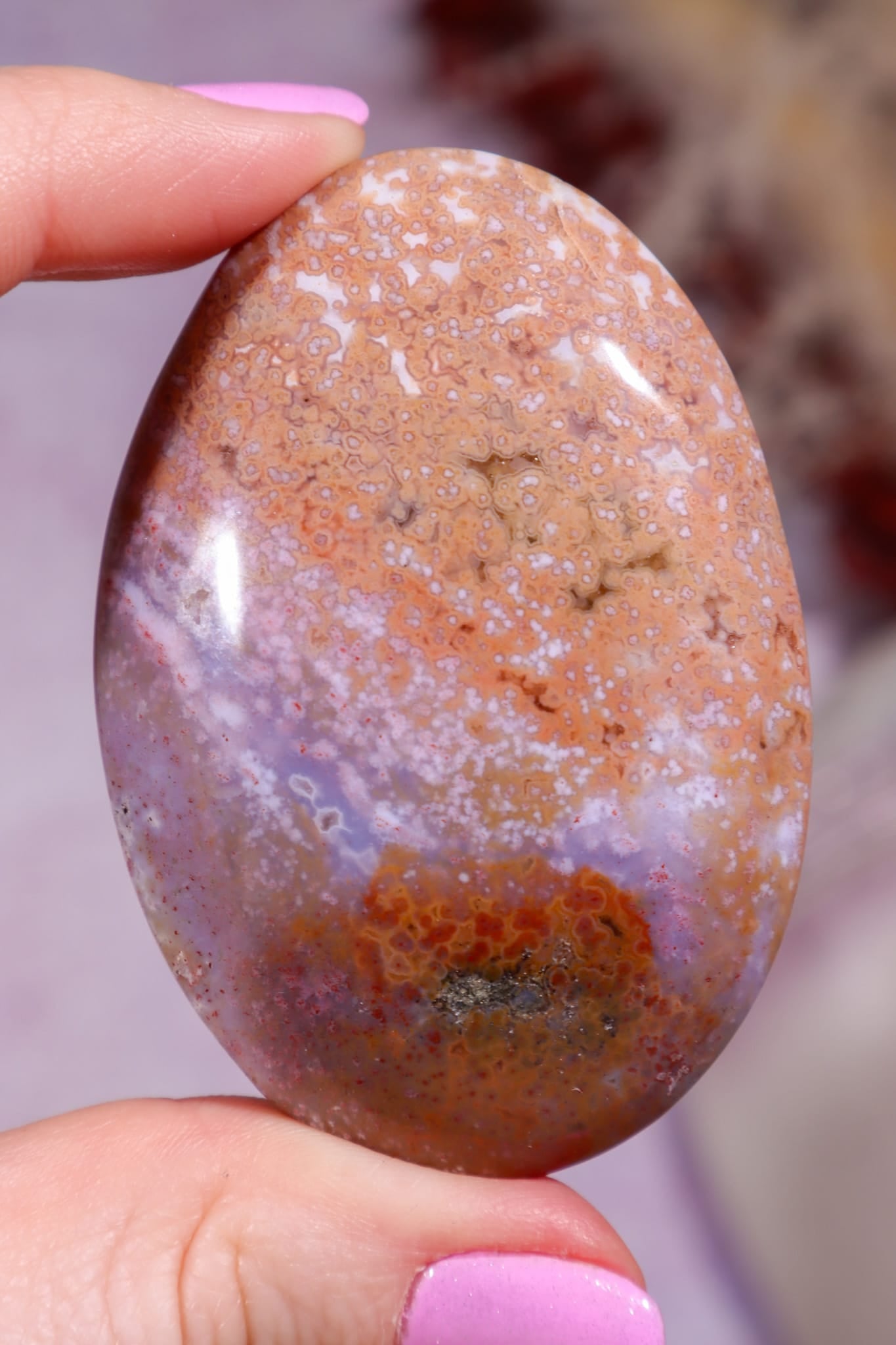 Ocean Jasper Palmstone | 6cm | Madagascar Palmstones Tali & Loz Crystals