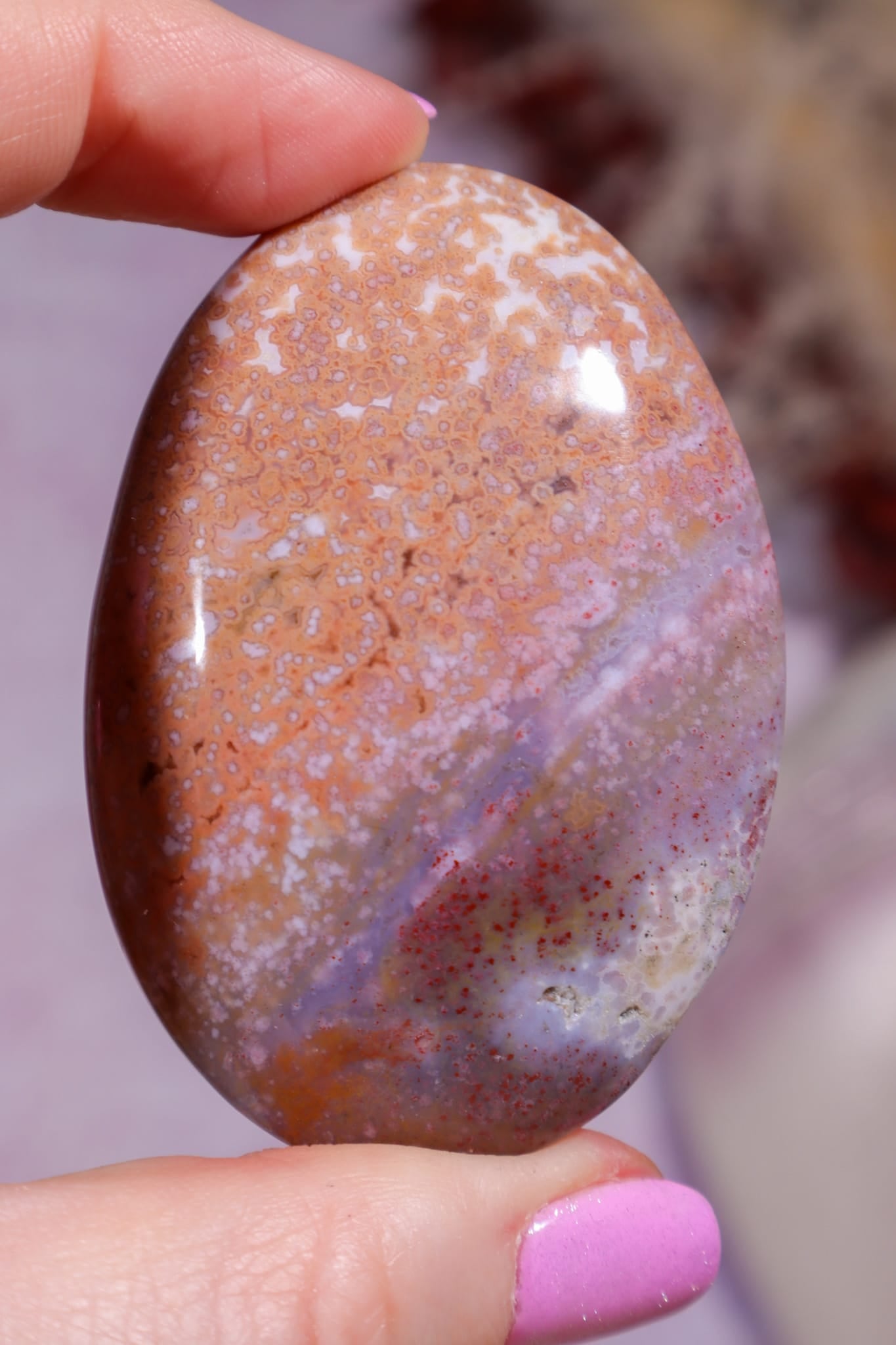 Ocean Jasper Palmstone | 6cm | Madagascar Palmstones Tali & Loz Crystals