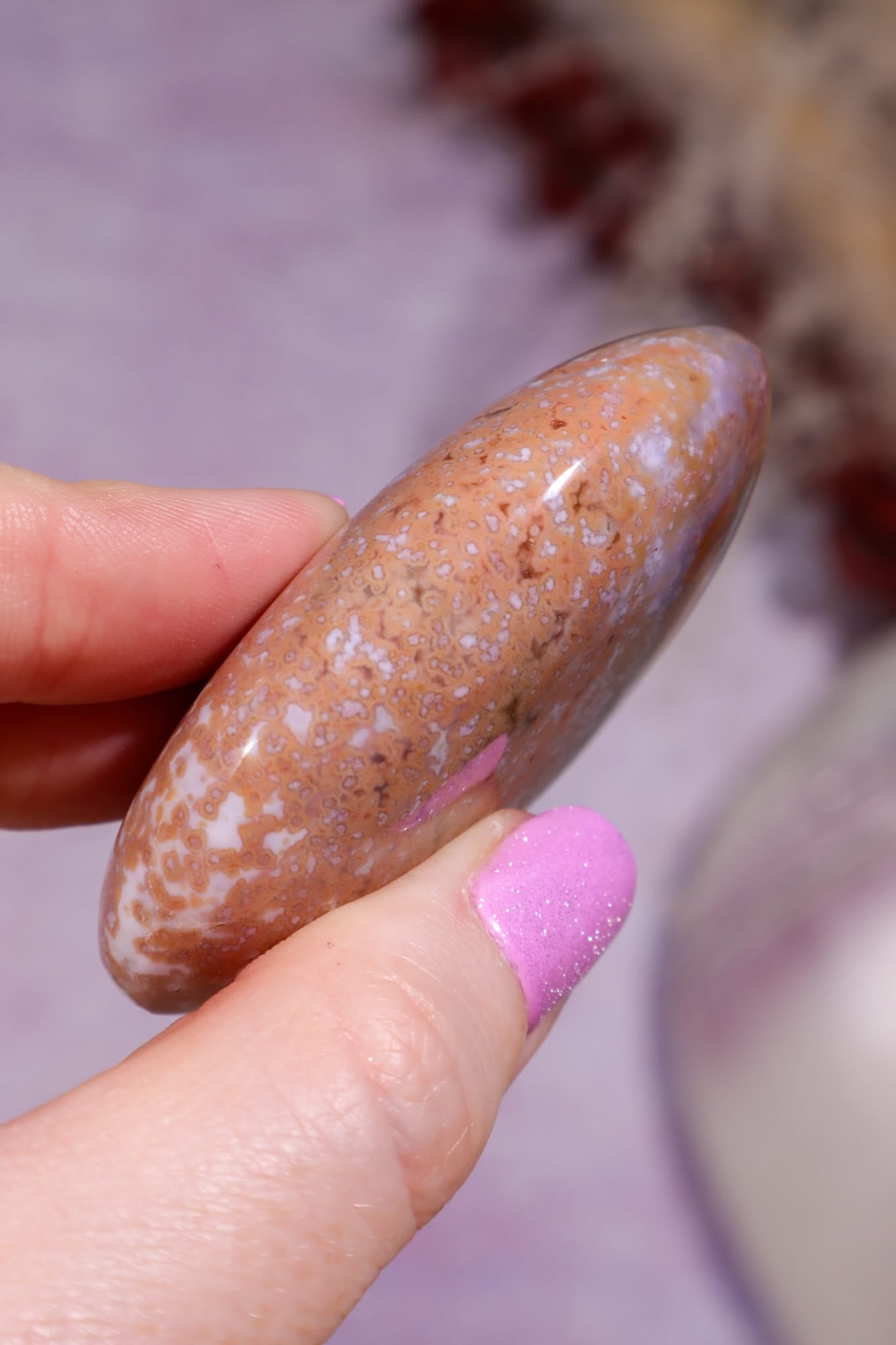 Ocean Jasper Palmstone | 6cm | Madagascar Palmstones Tali & Loz Crystals