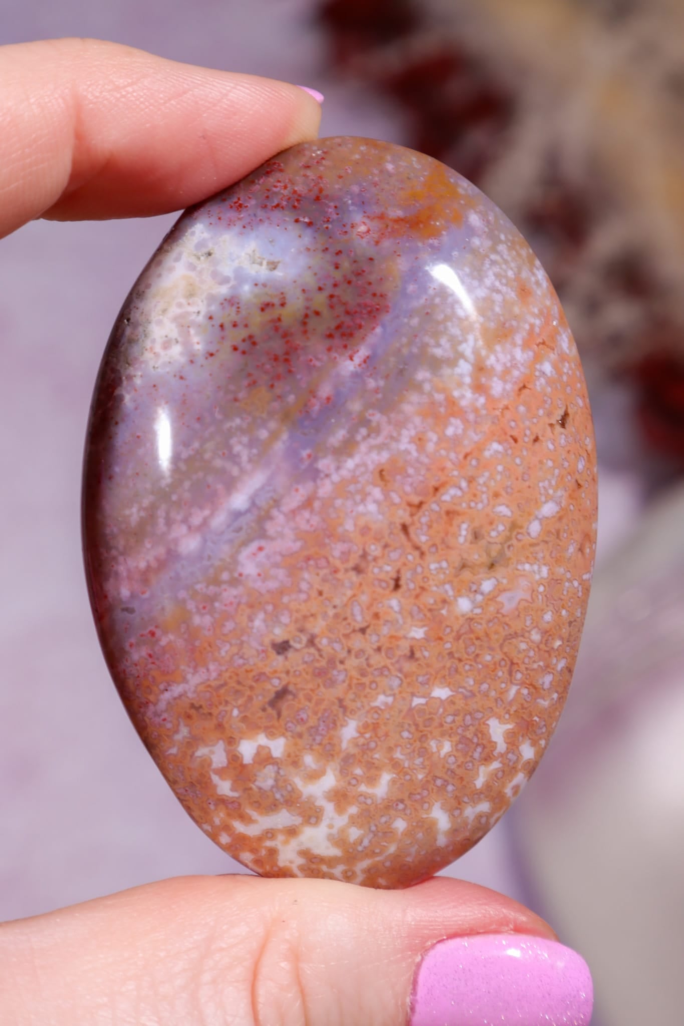 Ocean Jasper Palmstone | 6cm | Madagascar Palmstones Tali & Loz Crystals