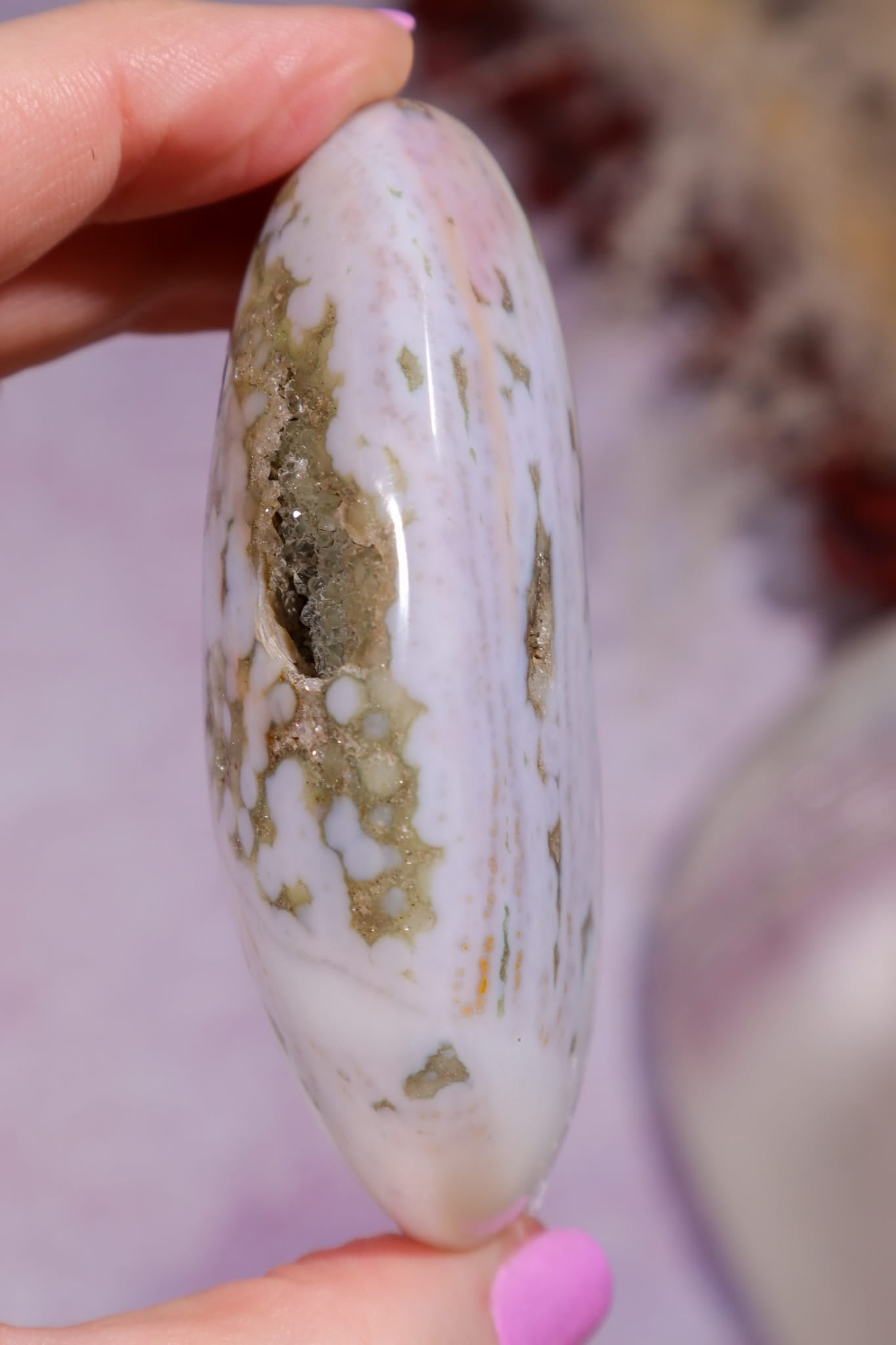 Ocean Jasper Palmstone | 7.3cm | Madagascar Palmstones Tali & Loz Crystals